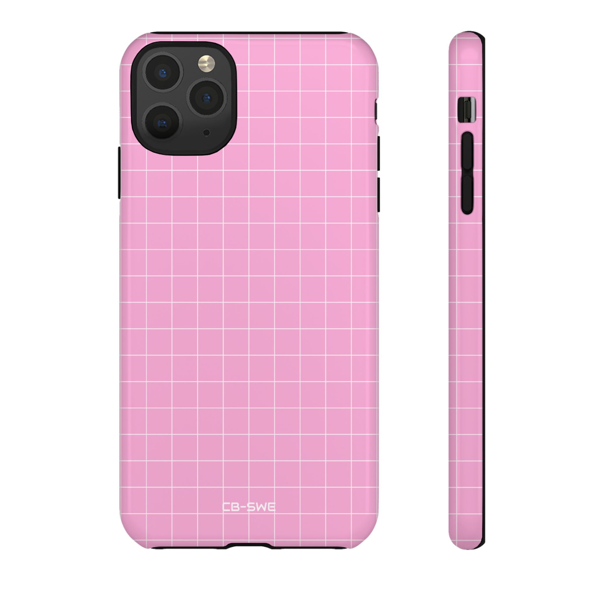 Pink Squares Align - iPhone Case