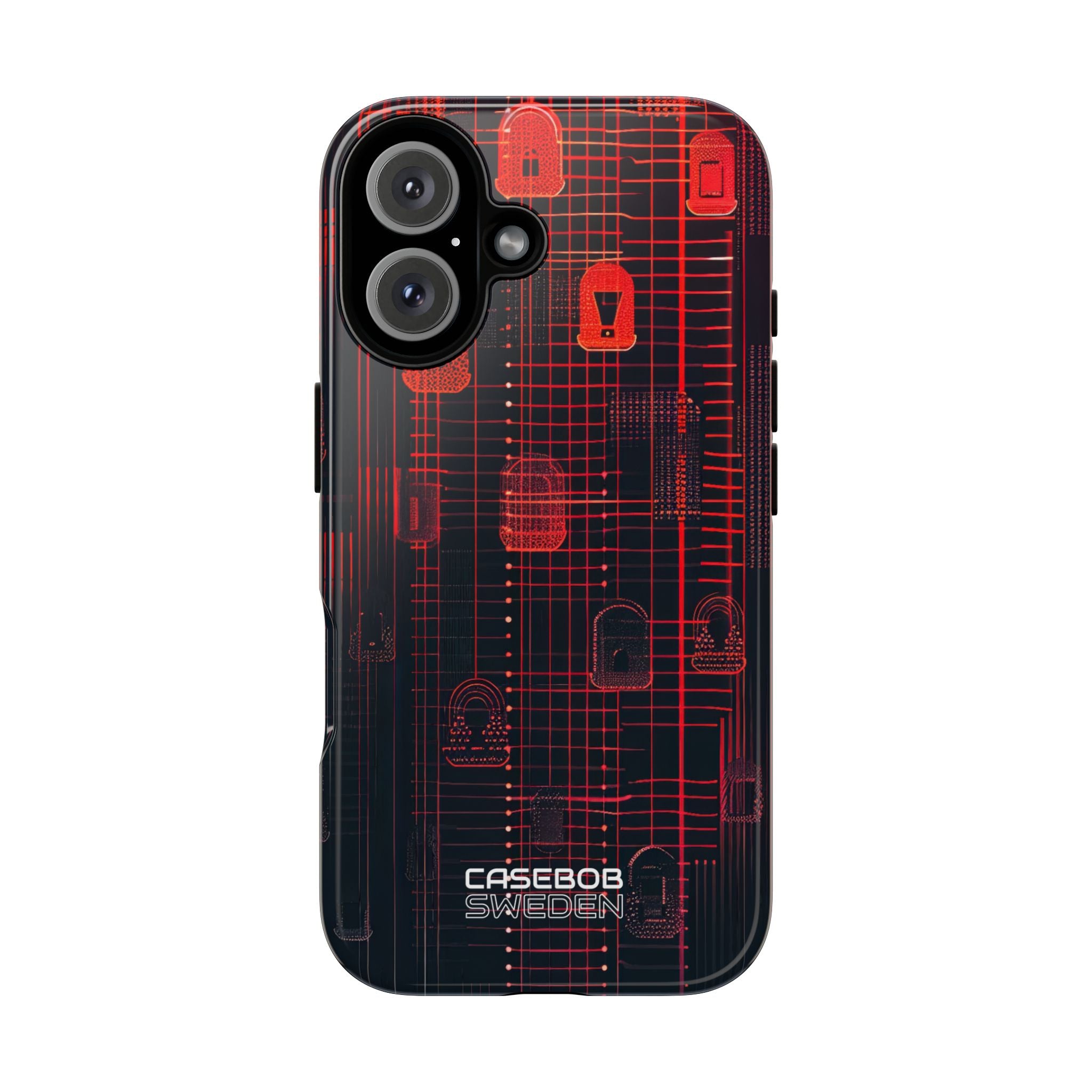 Cyber Locks Grid iPhone 16 - Tough