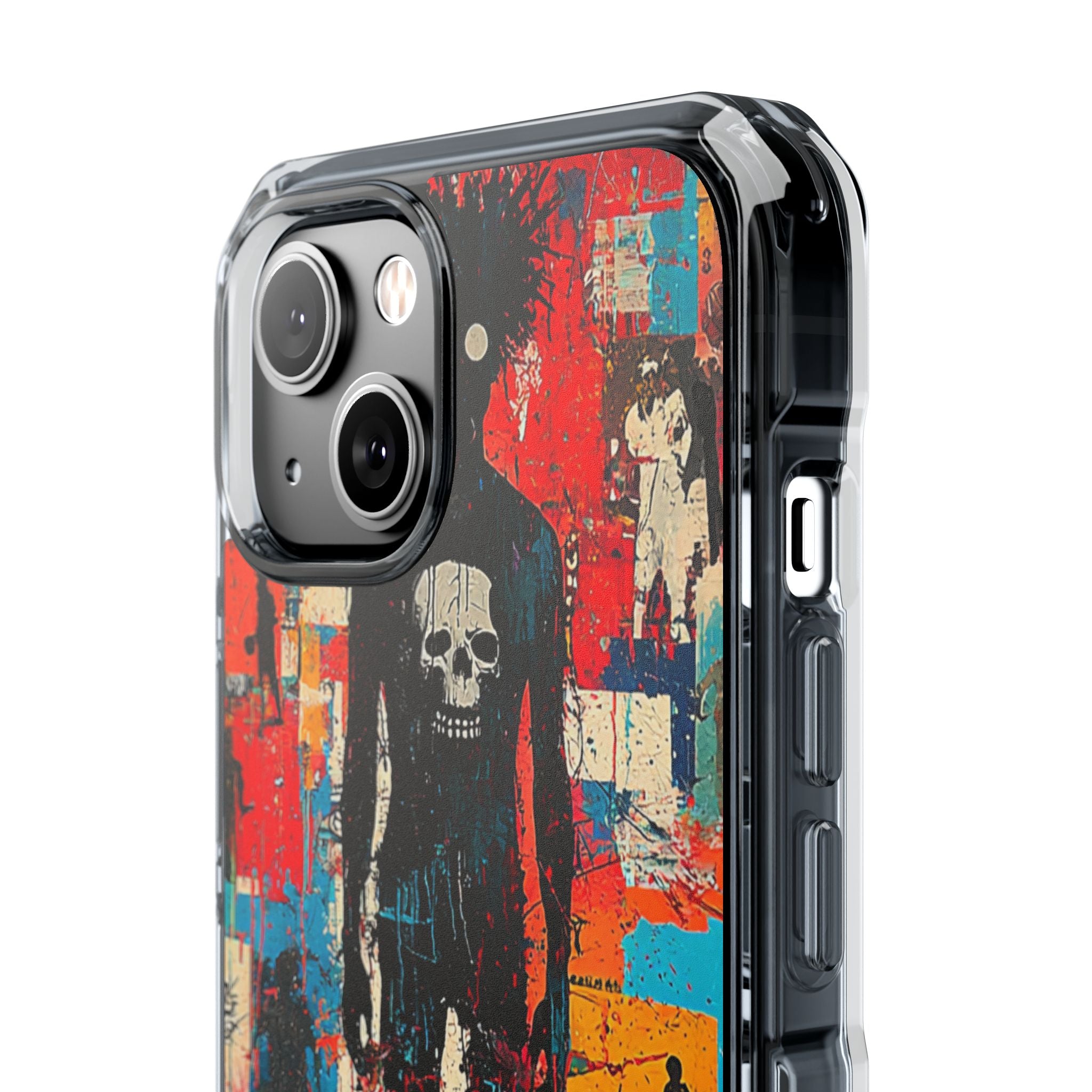 Spiky Skull Silhouette iPhone 14 Case - Impact