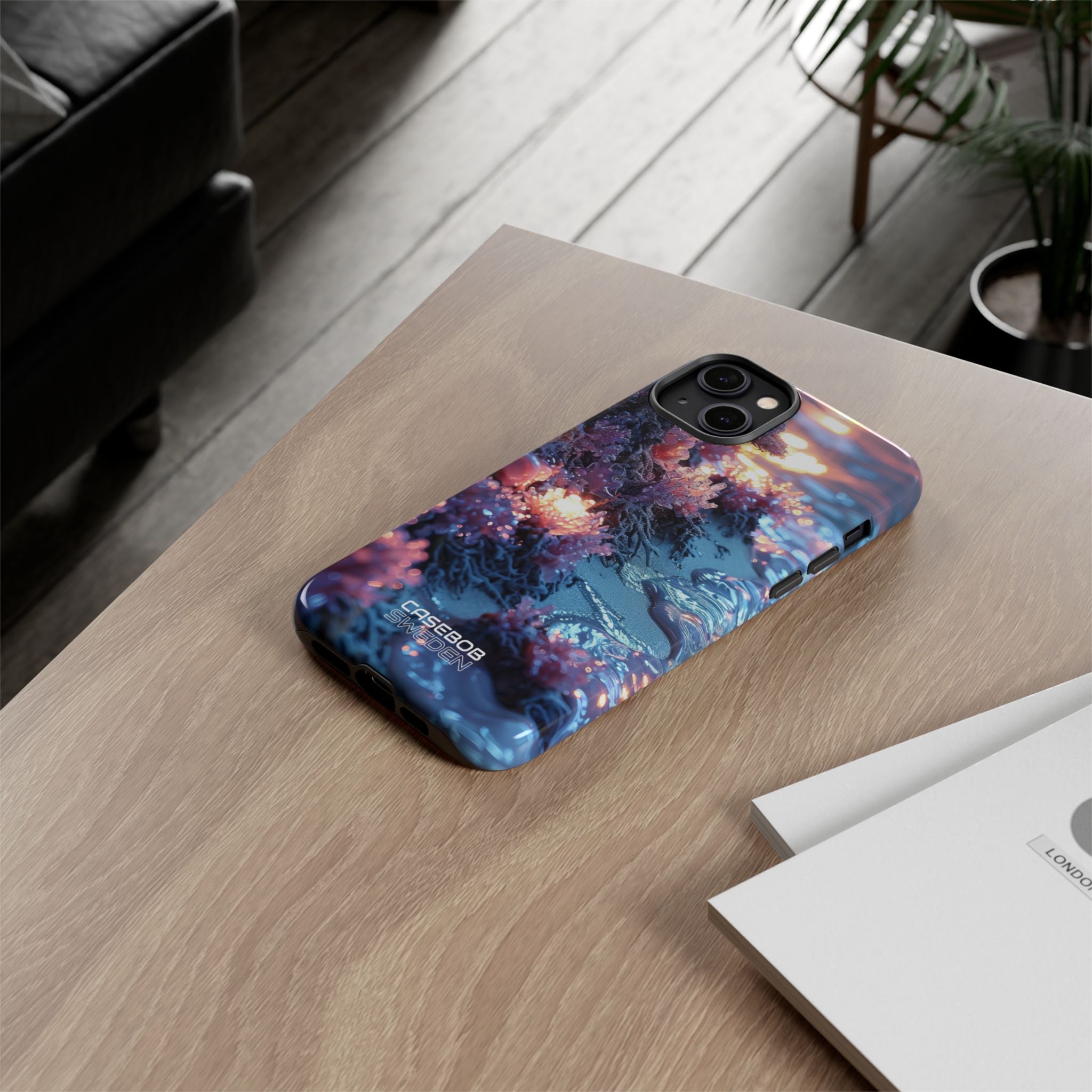 Crystal Sunset Shore iPhone 14 - Resistente