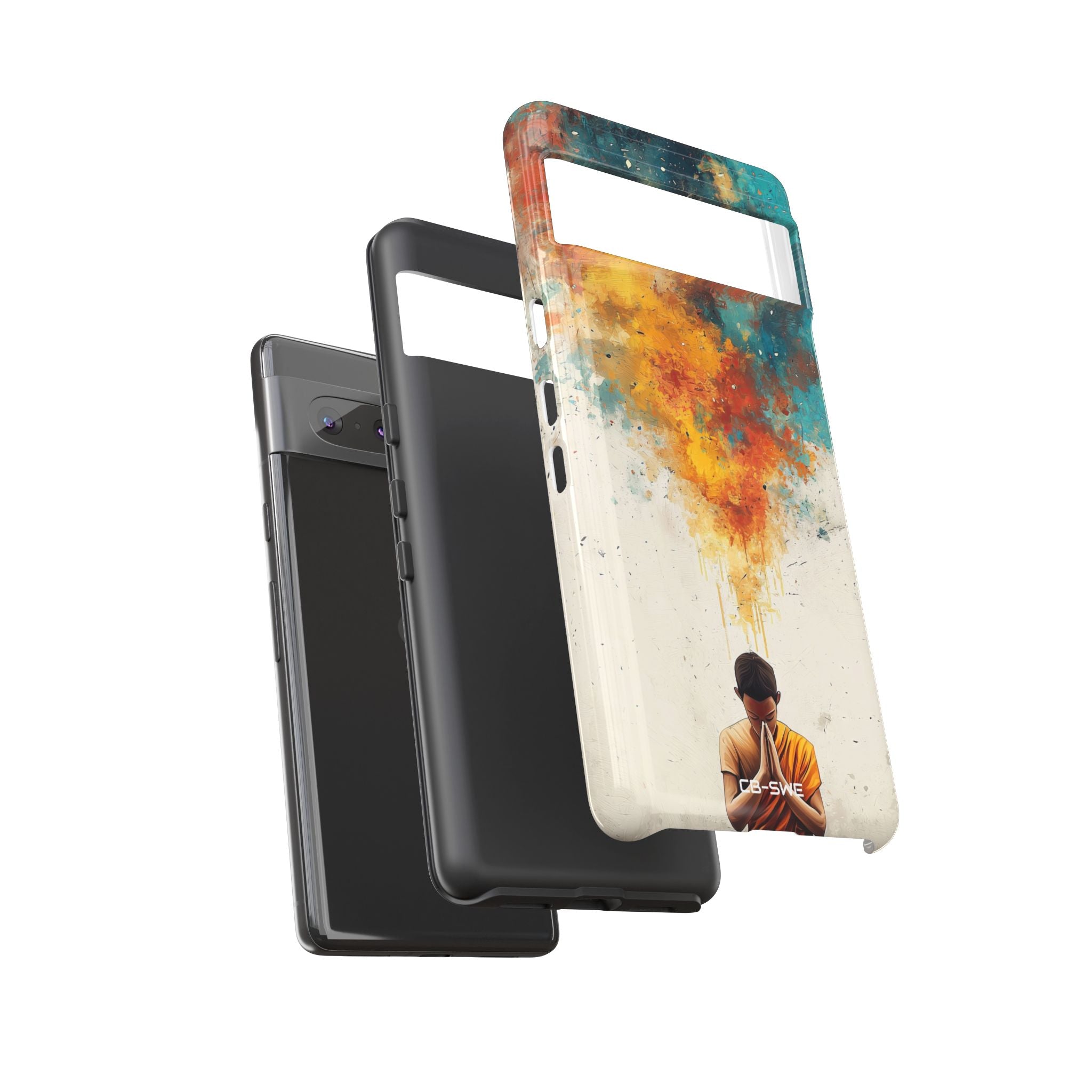 Monk Embracing Enlightenment - Google Pixel Case