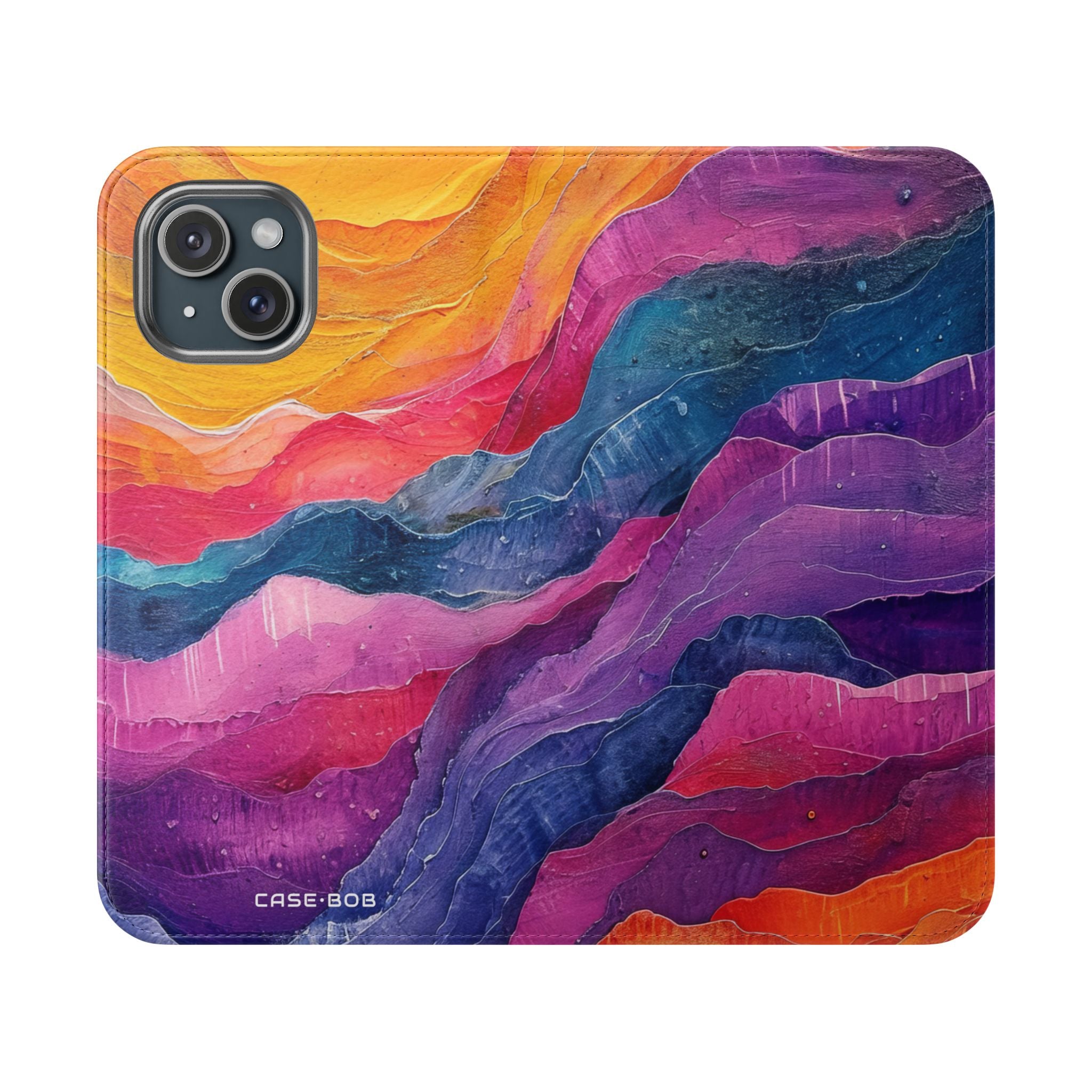 Golden Ridges - iPhone 15 Case - Wallet