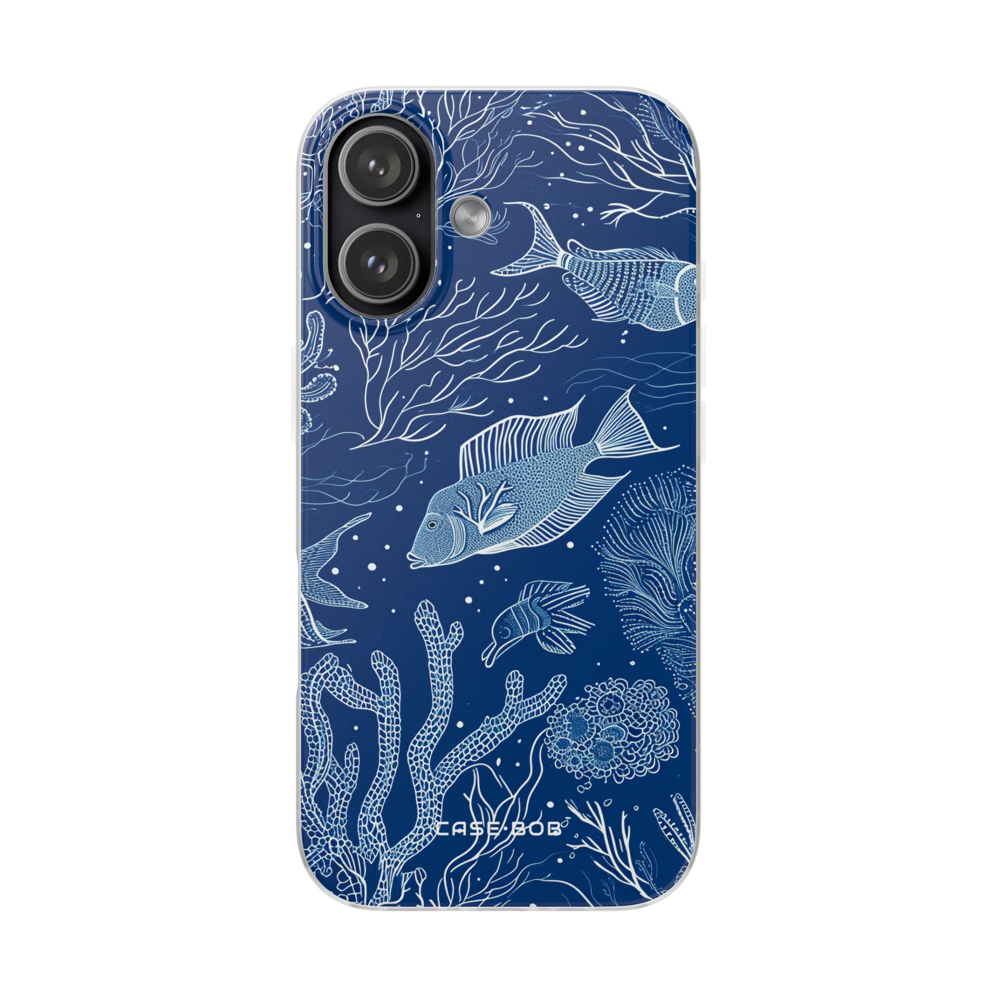 Navy Scale Reef iPhone 17 Case - Soft