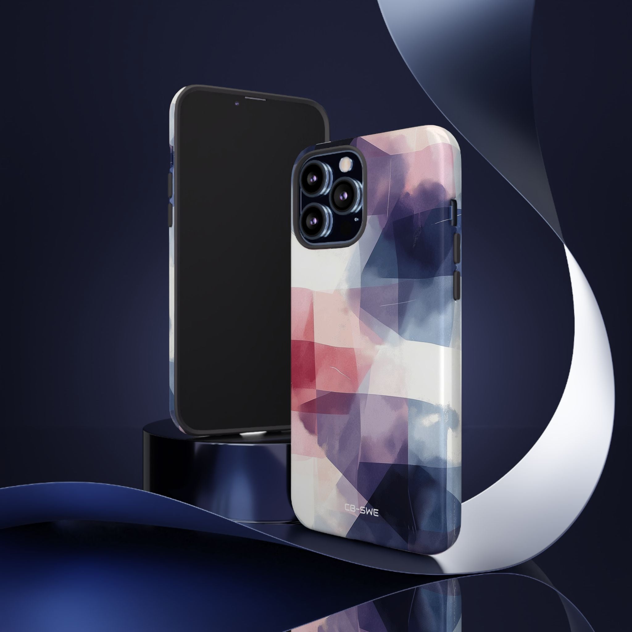 Fluid Shapes Merge - iPhone Case