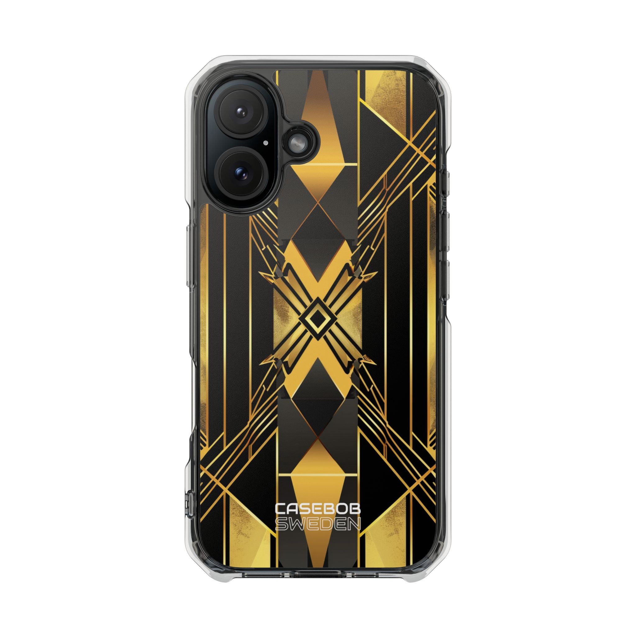 Golden Deco Symphony iPhone 16 - Impact Clear+