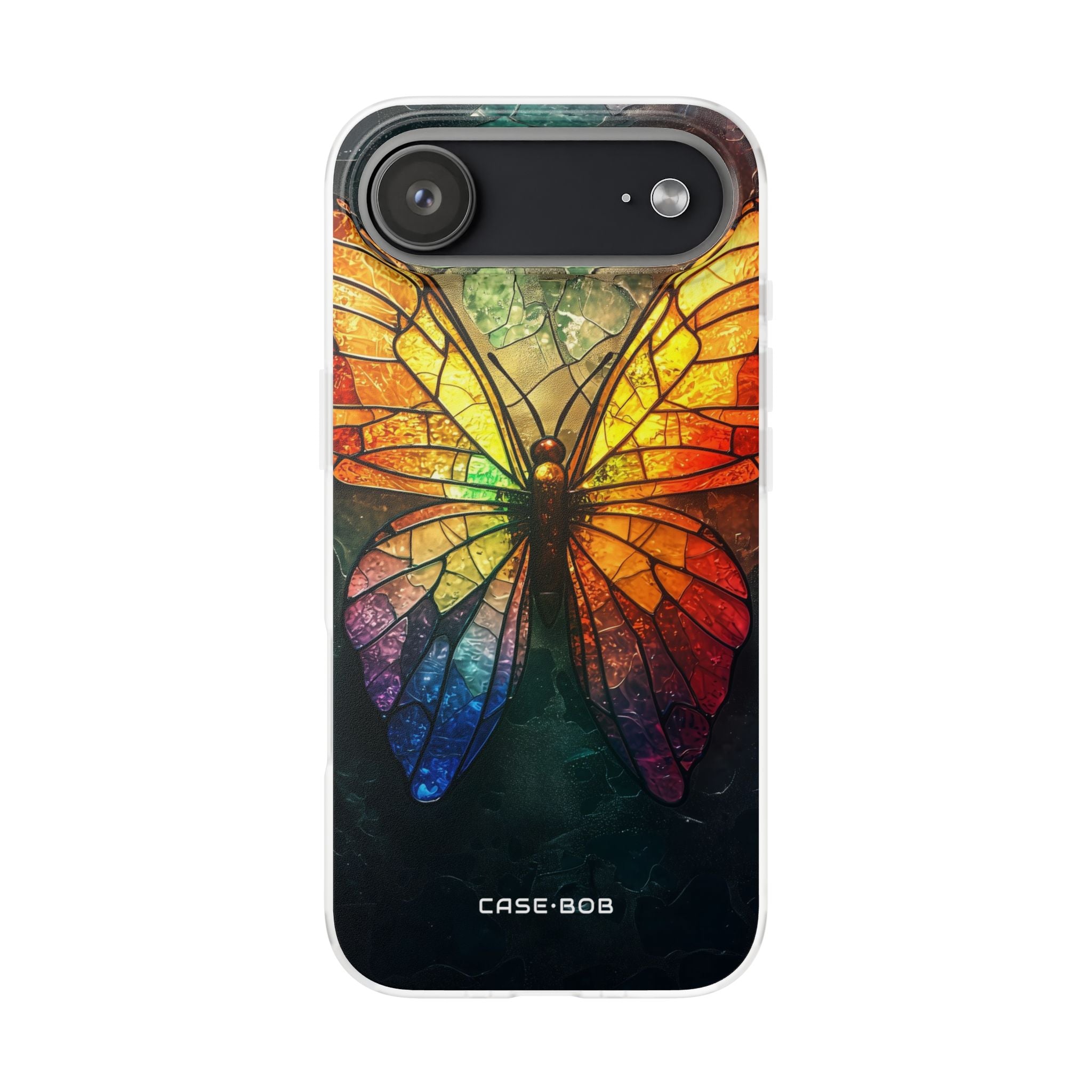 Stained Glass Butterfly iPhone 17 Air Case - Soft