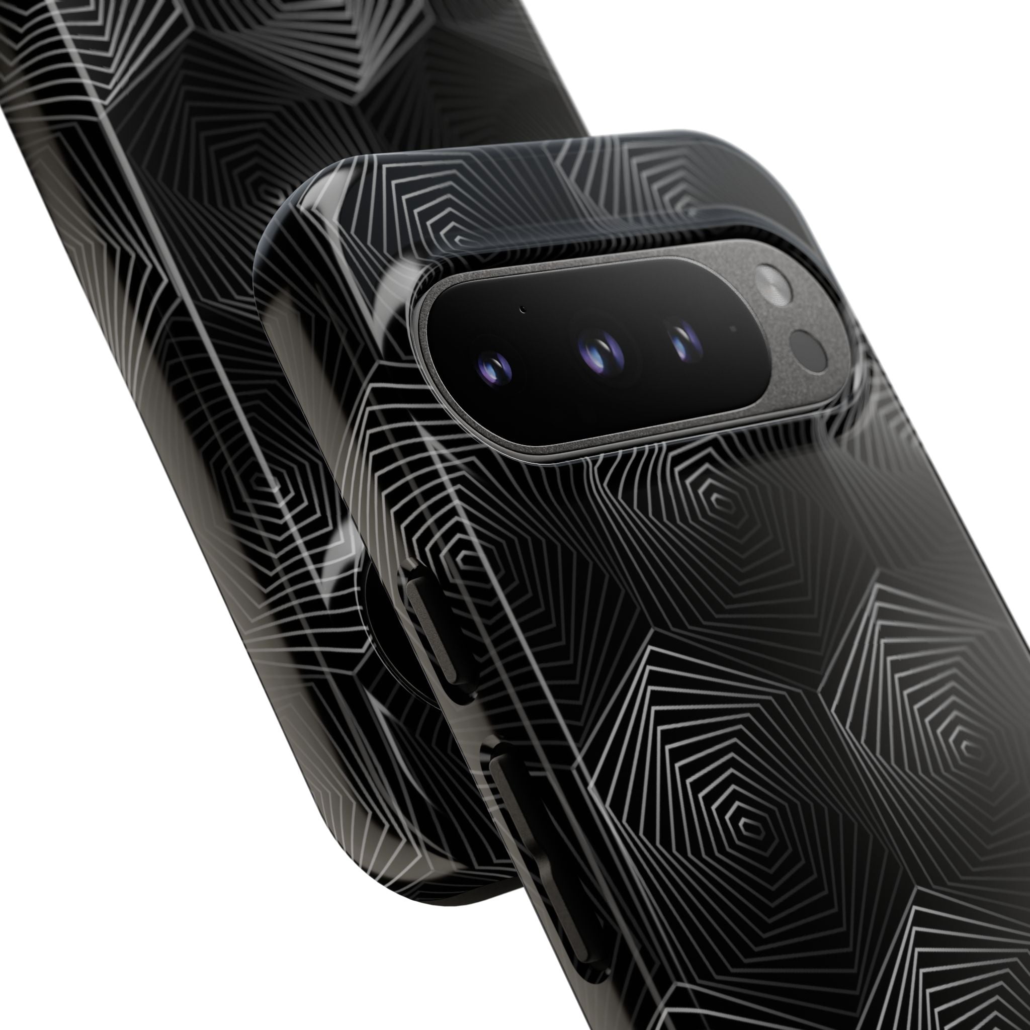 Geometric Spiral Illusion - Google Pixel Case