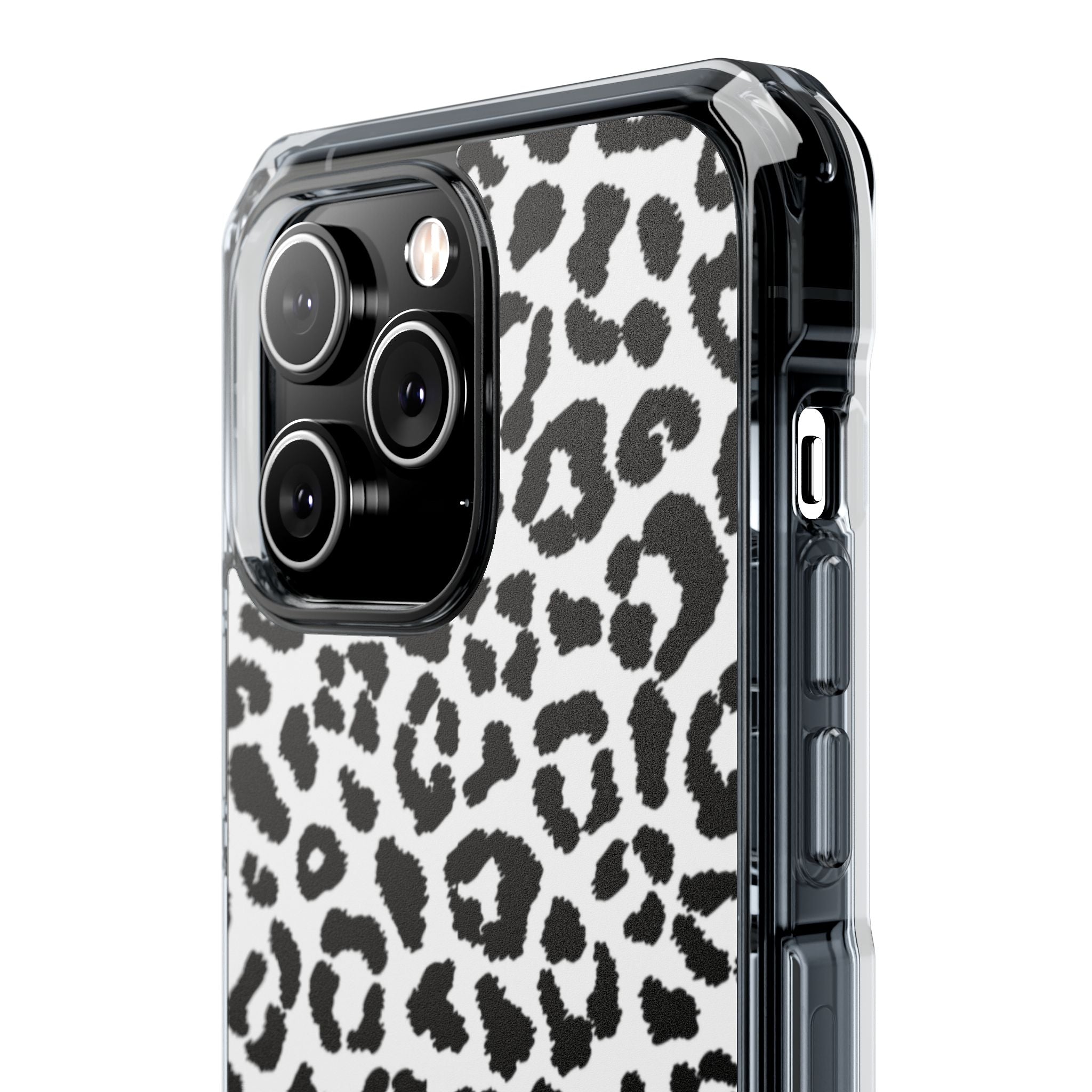 Monochrome Leopard Essence iPhone Case - Impact