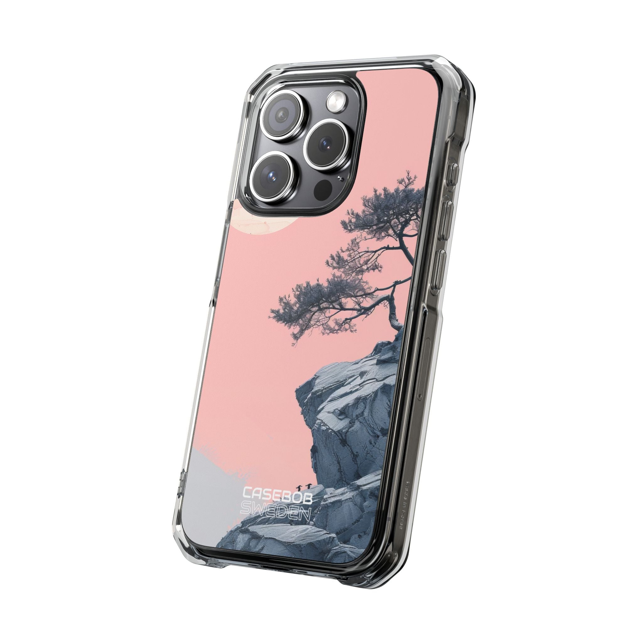 Pink Cliff Solitude iPhone 15 - Impact Clear+