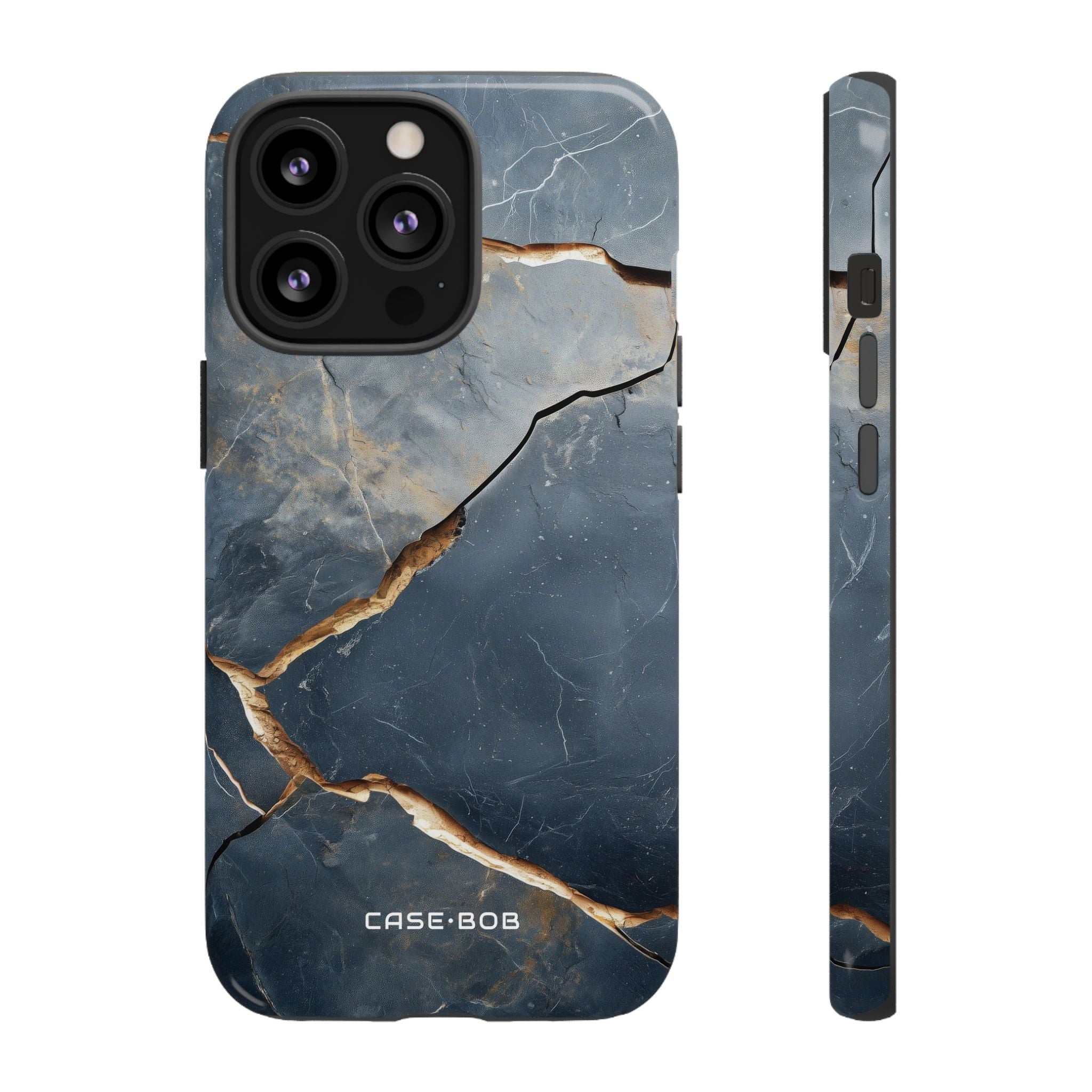 Jagged Vein Navy iPhone 13 Pro Case - Tough