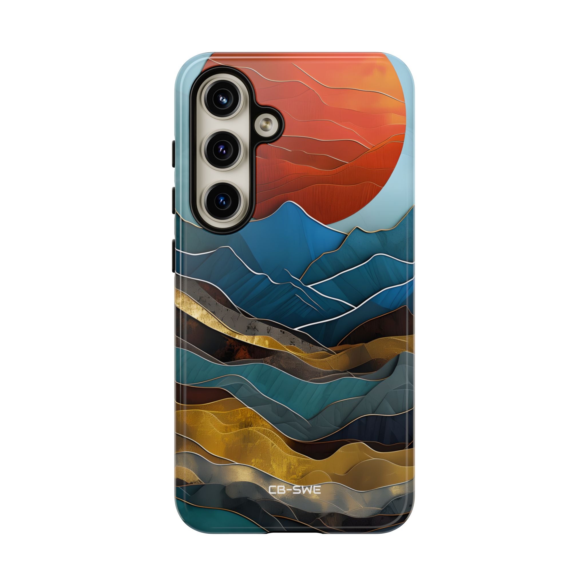Sunset Geometry Waves - Samsung Case