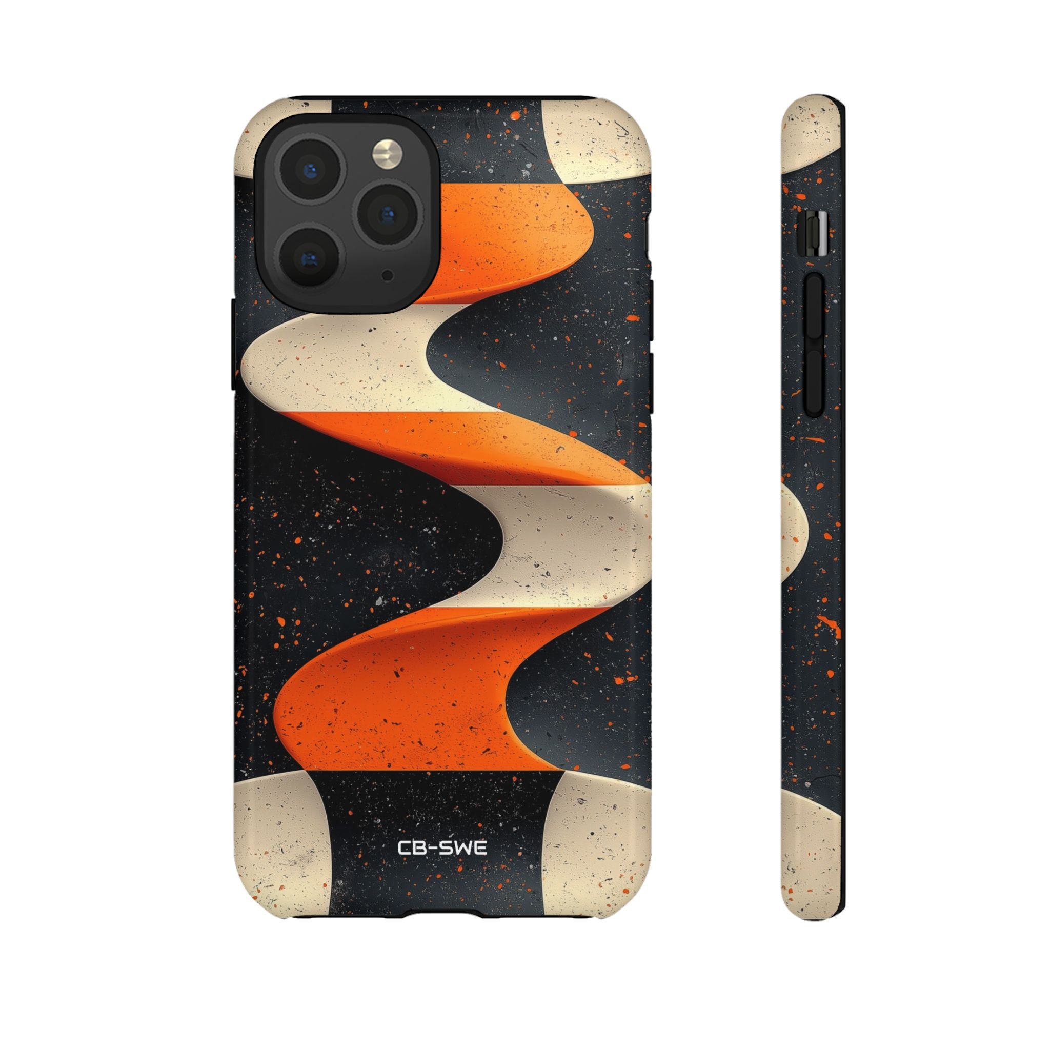 Orange Waves Flow - iPhone Case