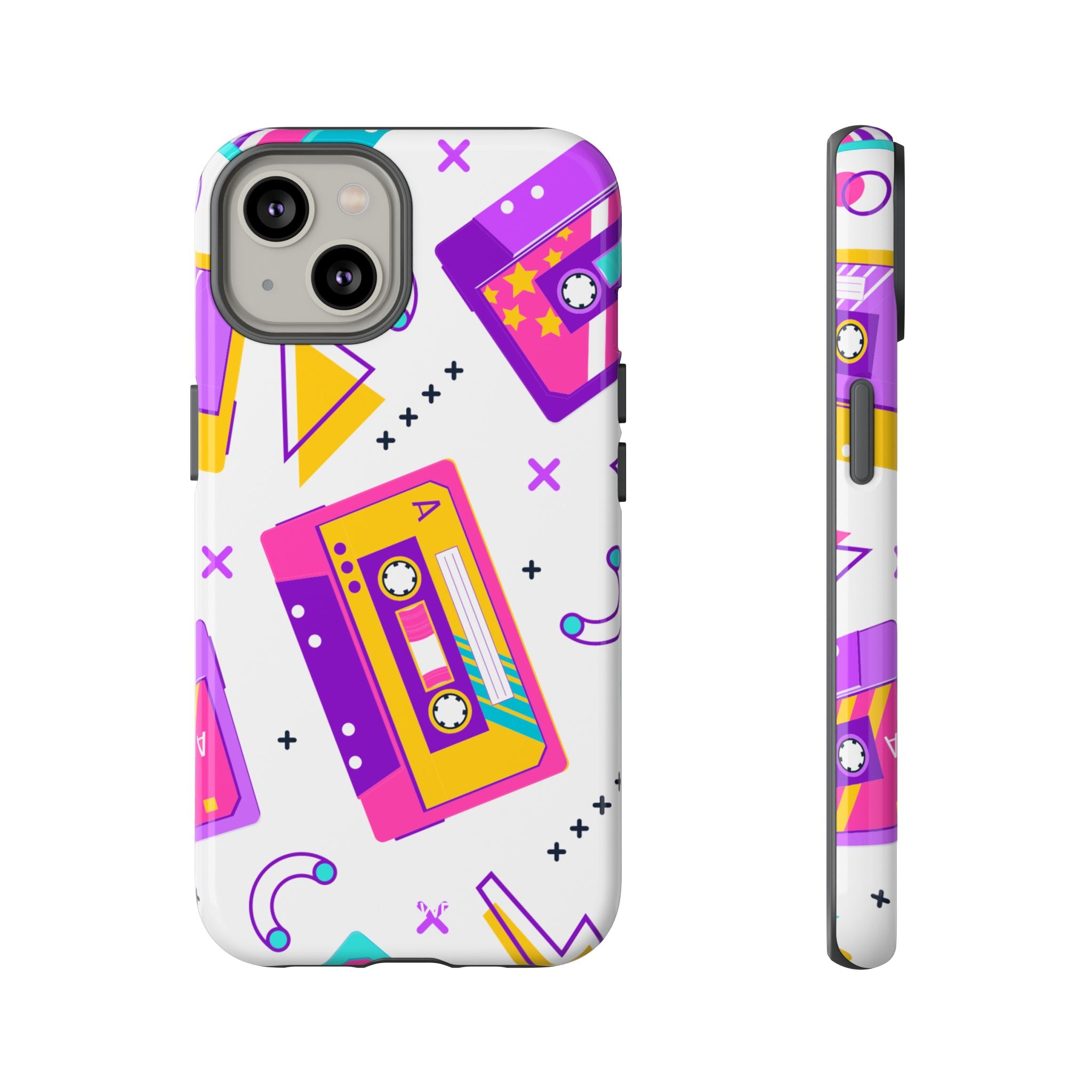 Retro Cassette Chaos - iPhone Case