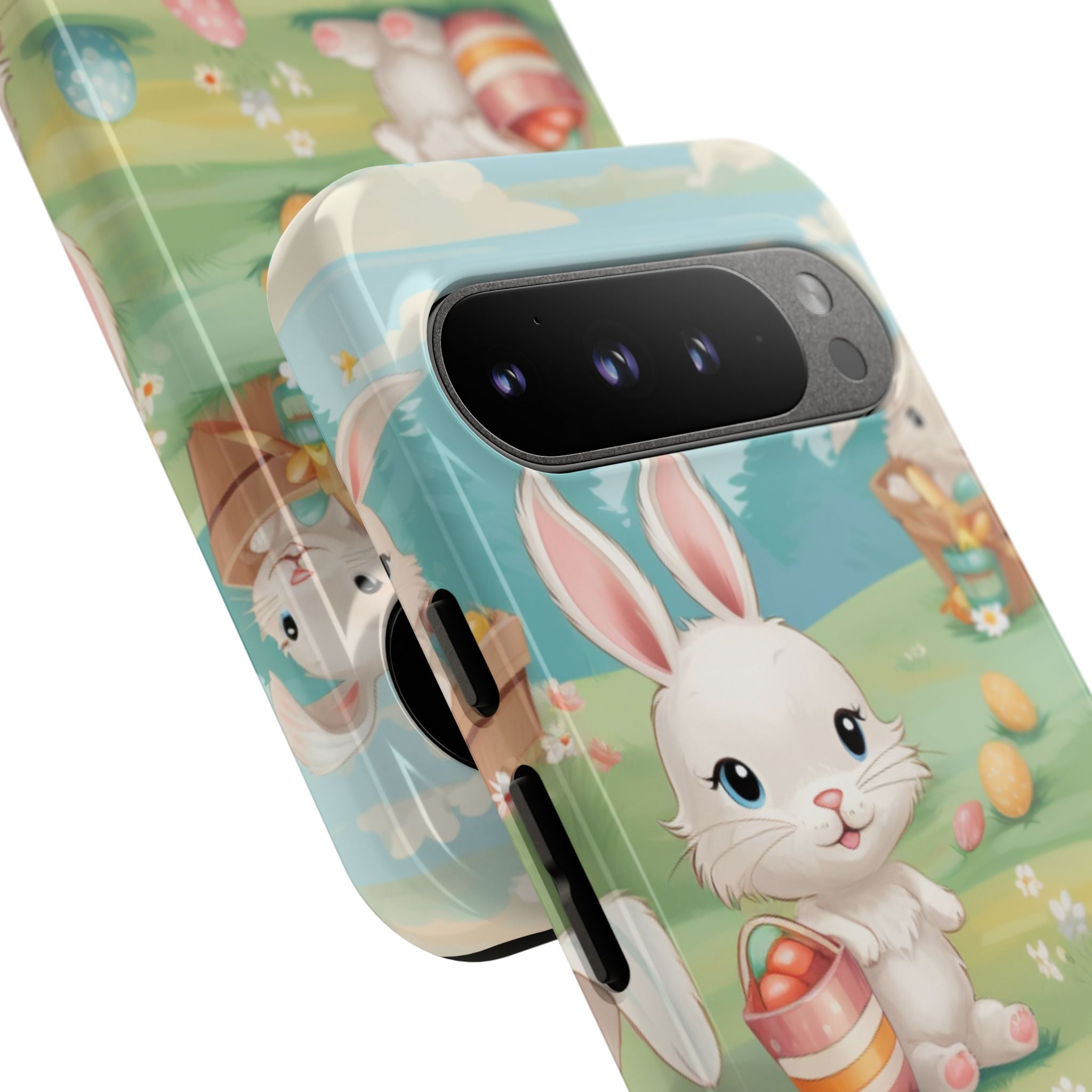Bunnies Hunt Eggs - Google Pixel Case