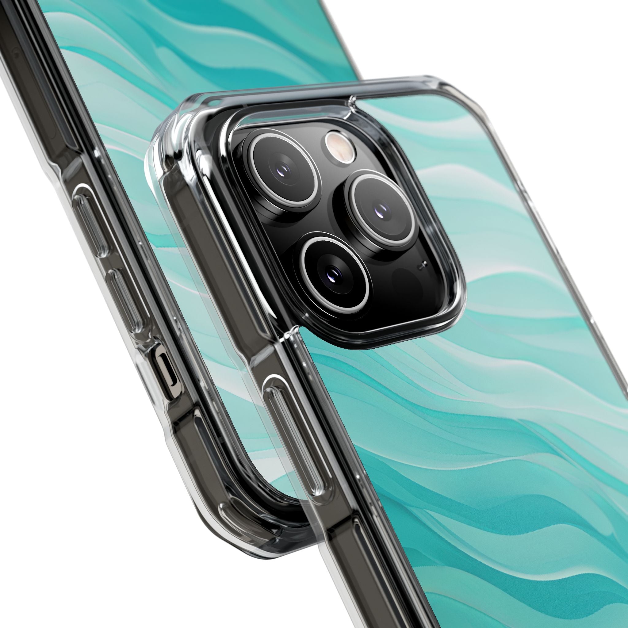 Soothing Aqua Waves iPhone 14 - Impact Clear+