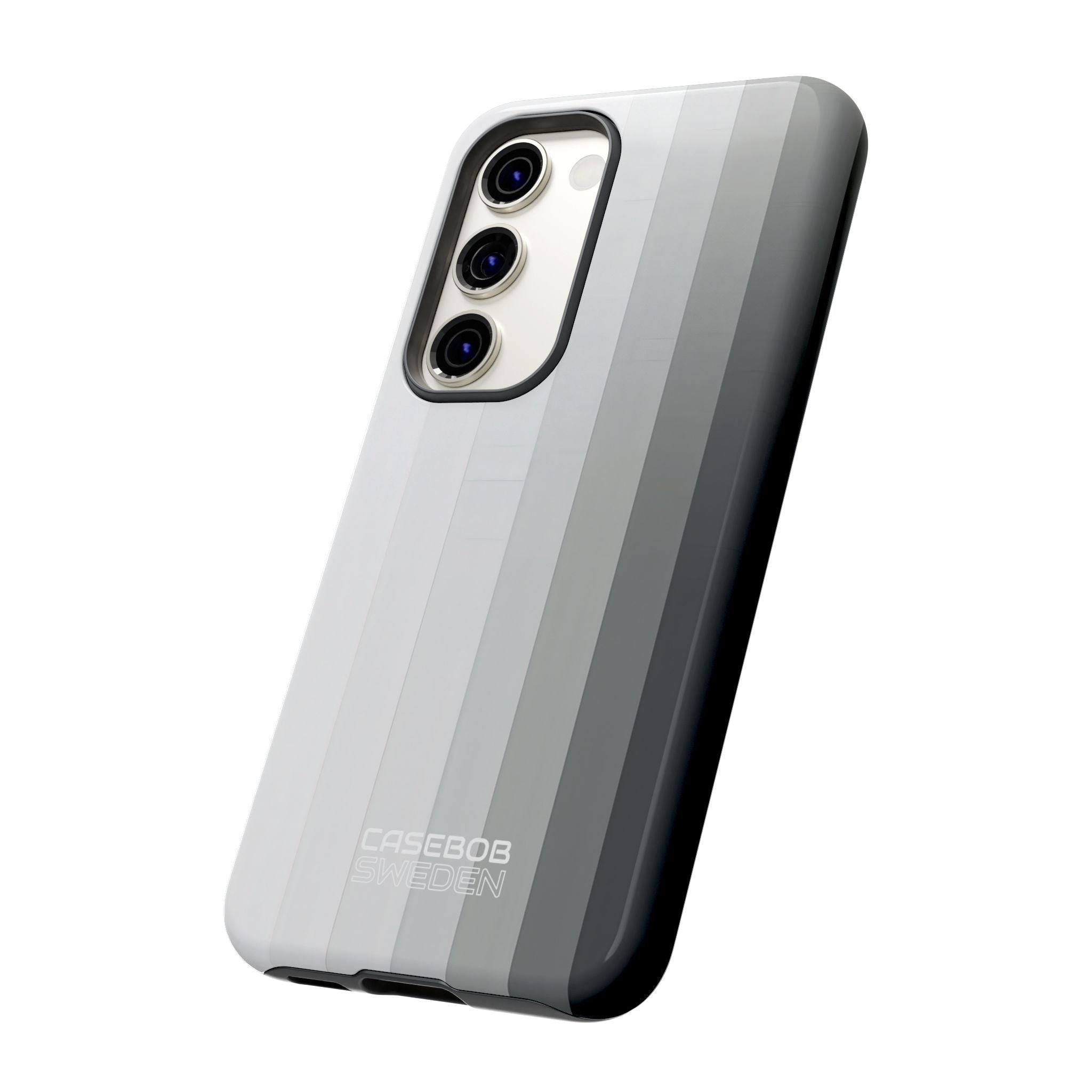 Silver Gradient Stripes Samsung S23 - Tough