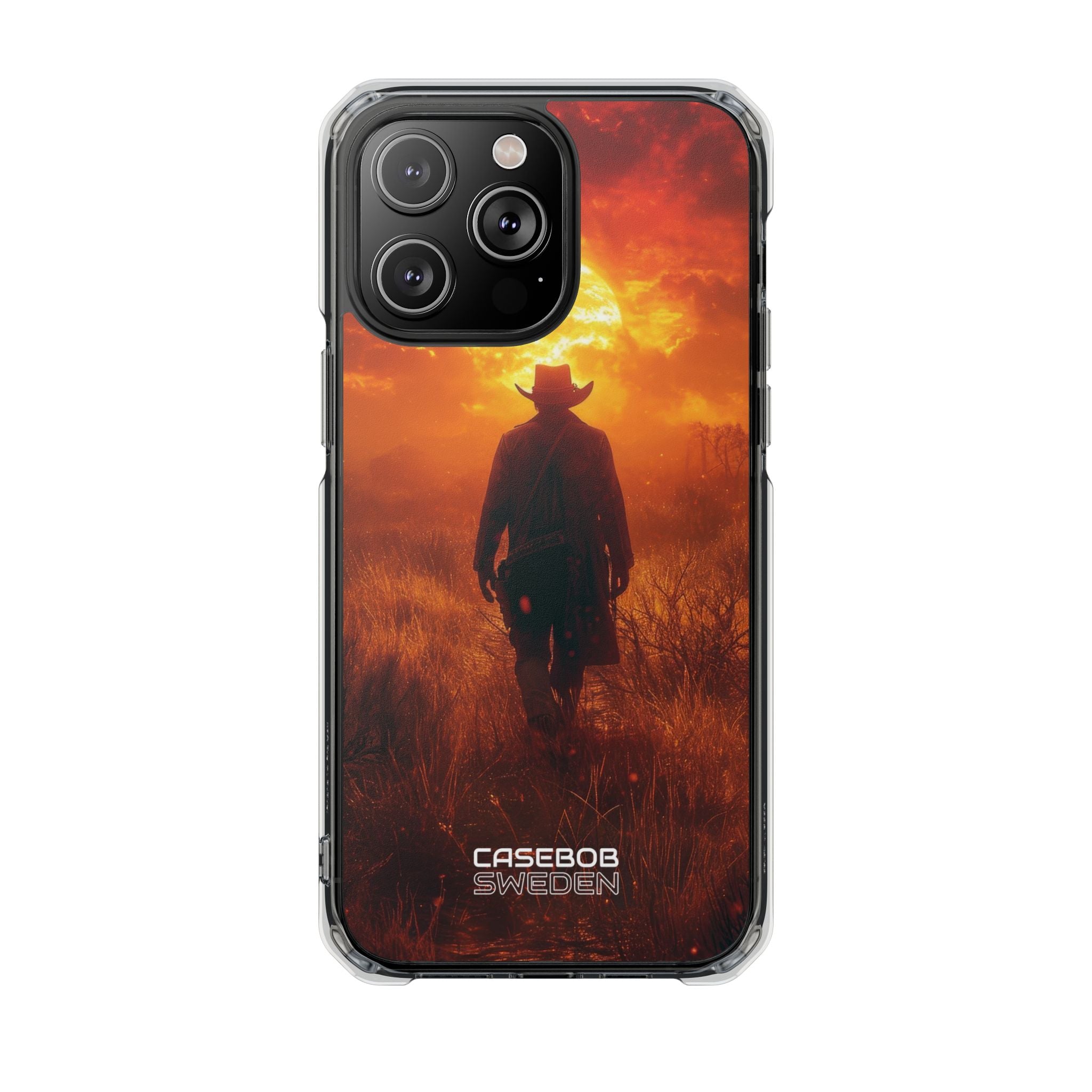 Fiery Sunset Cowboy iPhone 14 - Impact Clear+
