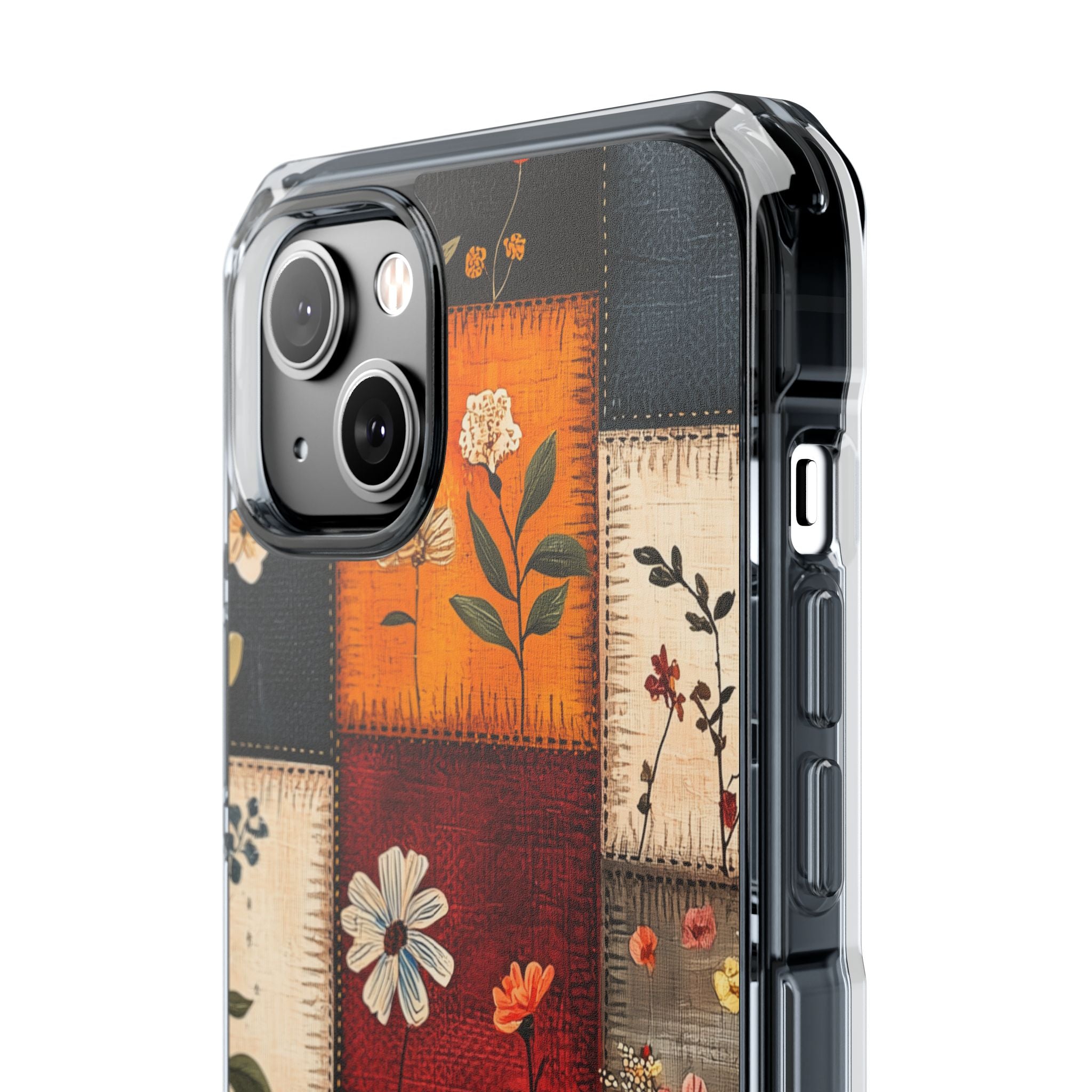 Patchwork Blooms iPhone 14 Plus Case - Impact