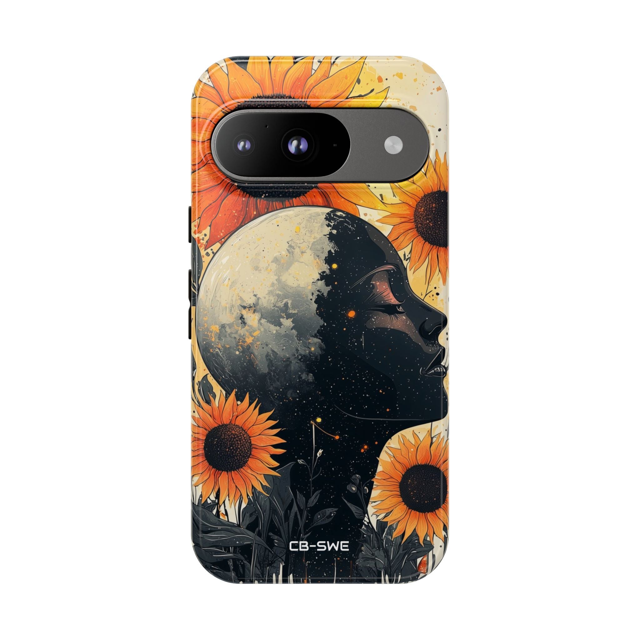 Sunflower Embraces Moon - Google Pixel Case