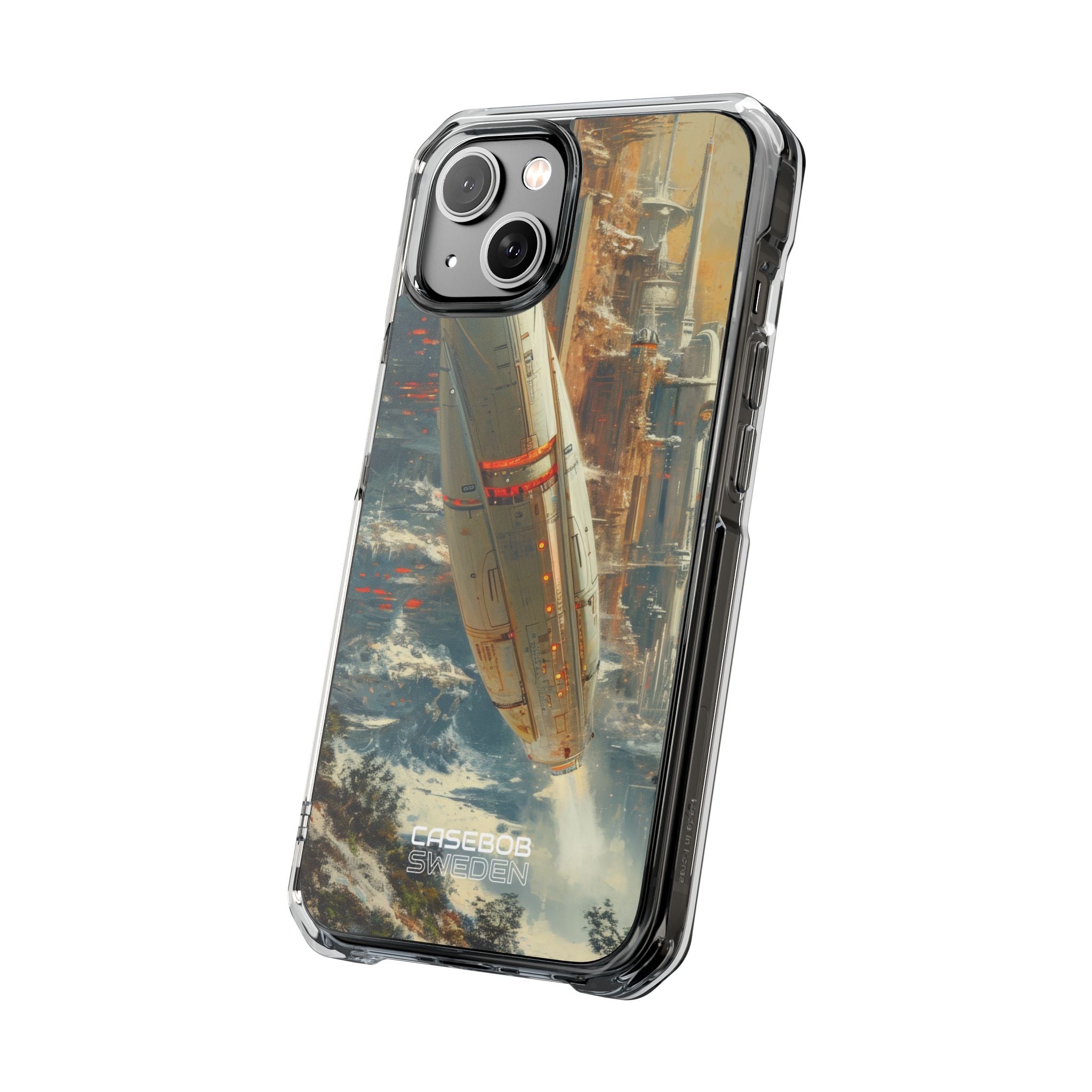 Futuristic Forest Voyage iPhone 14 - Impact Clear+