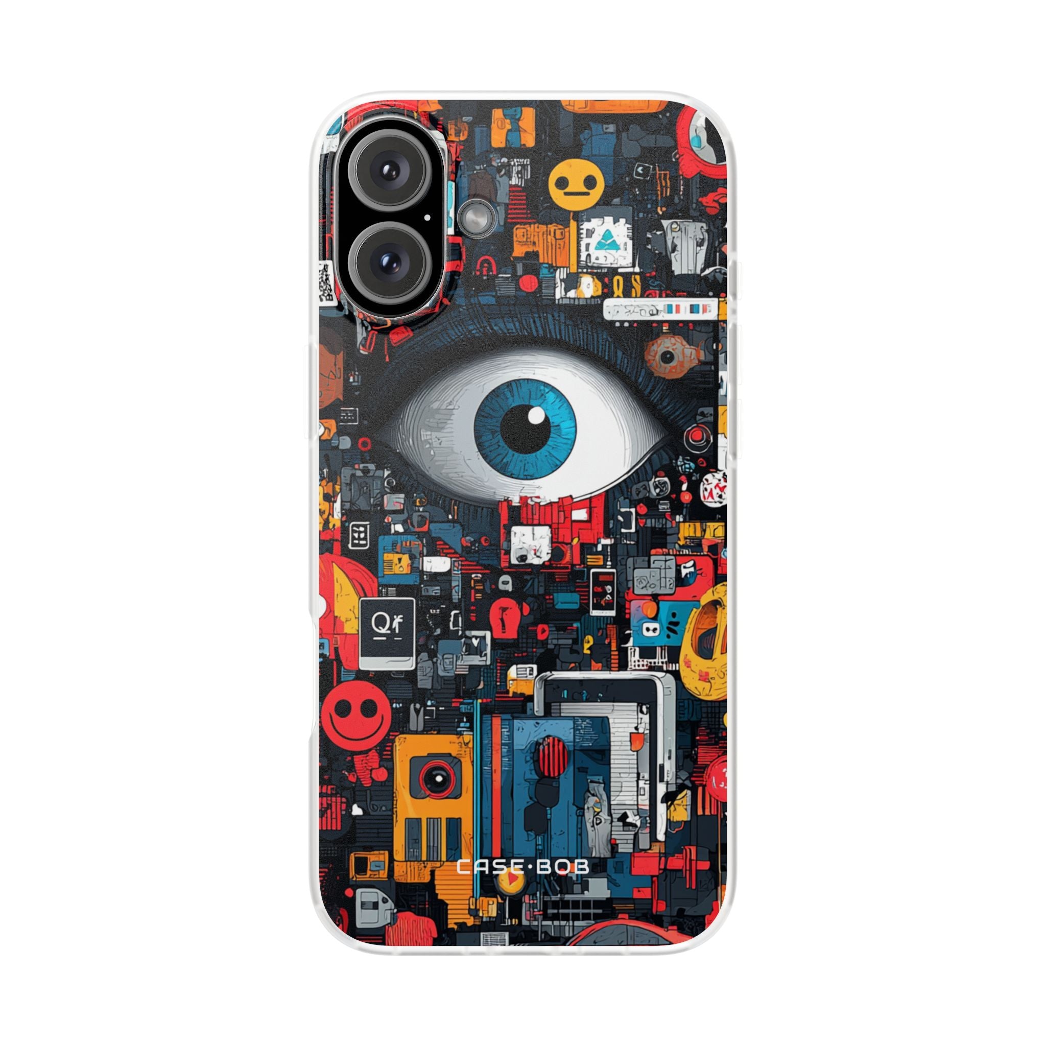 Digital Eye Blue iPhone 16 Plus Case - Soft