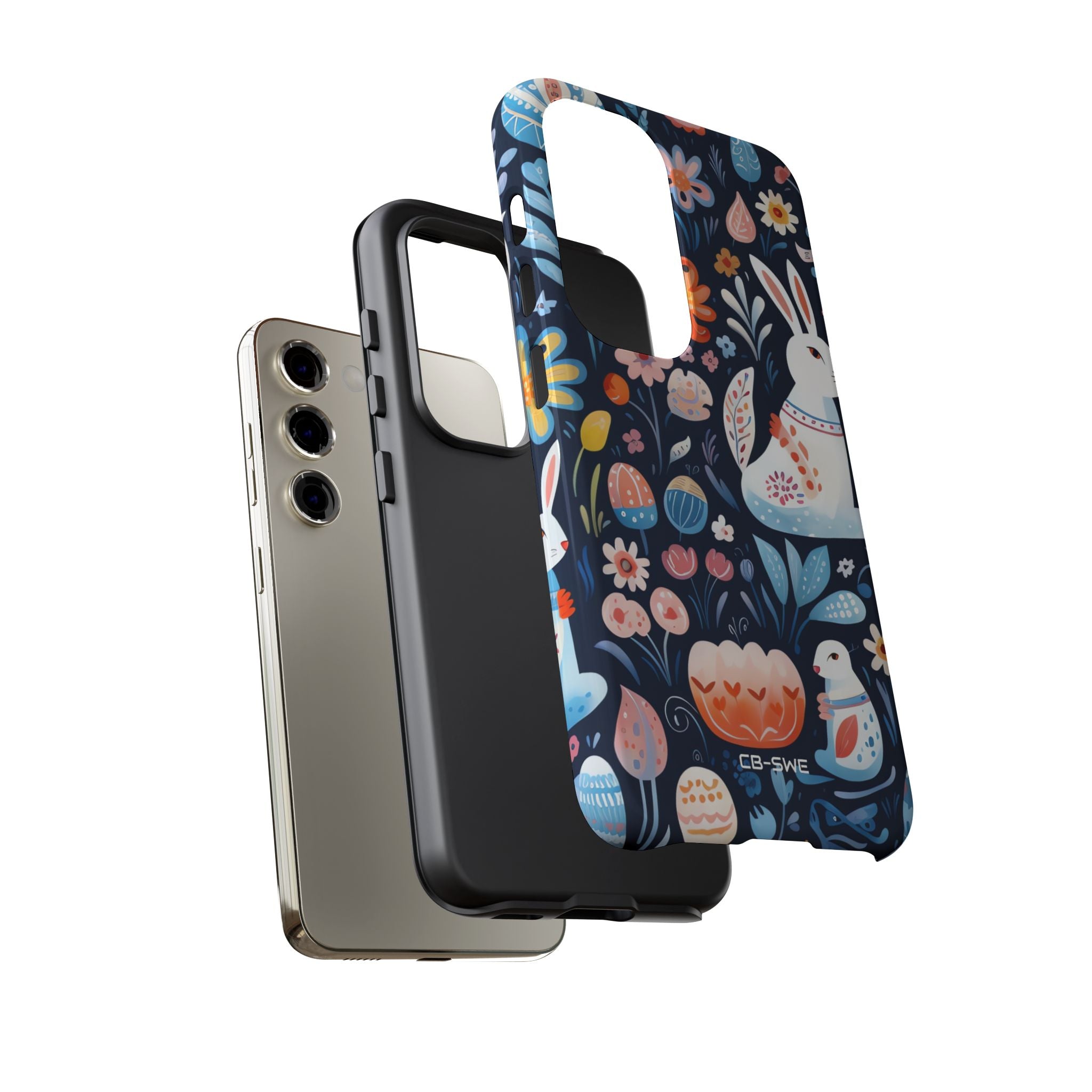 Bunnies Play Among Flowers - Samsung Case
