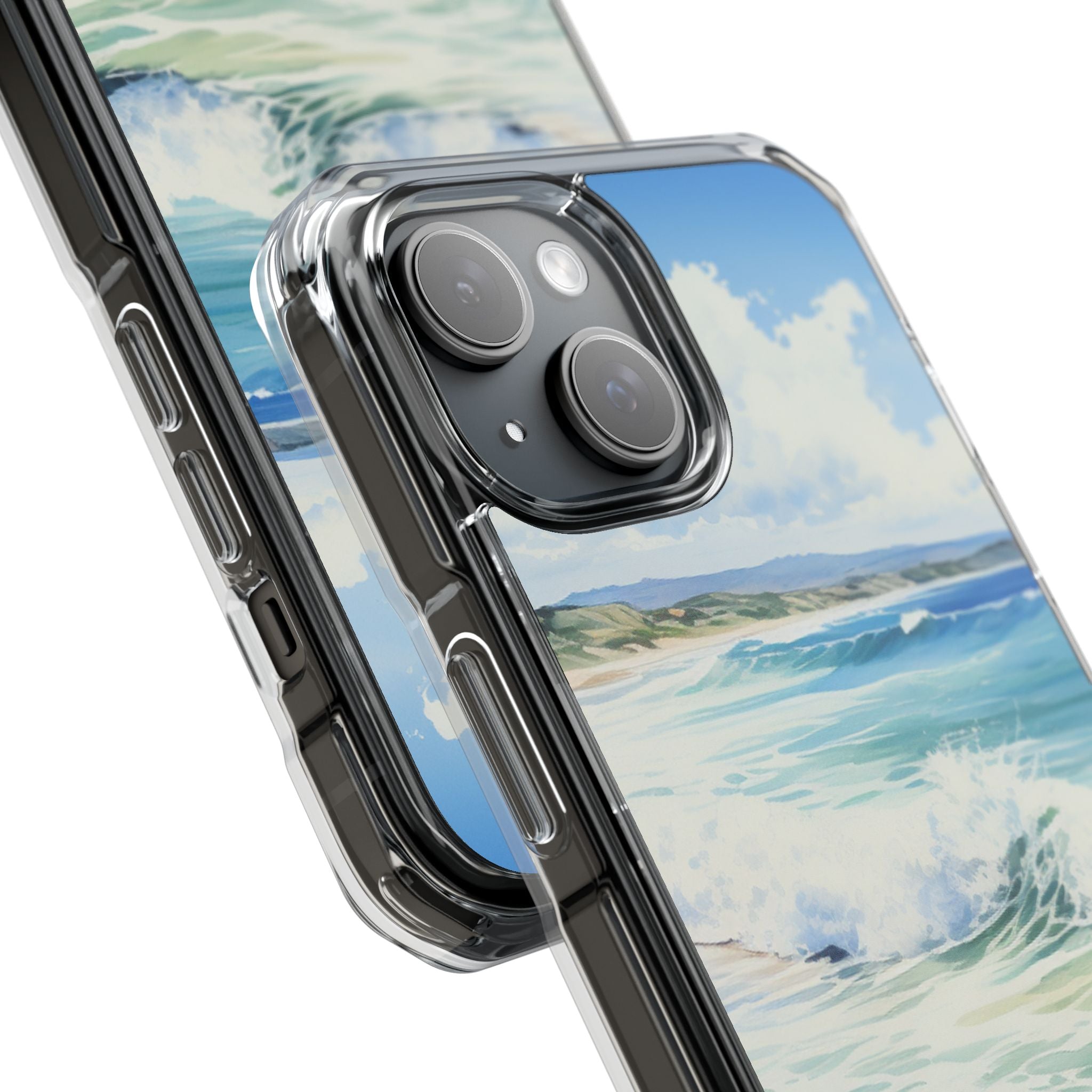 Serene Coastal Watercolors iPhone Case - Impact