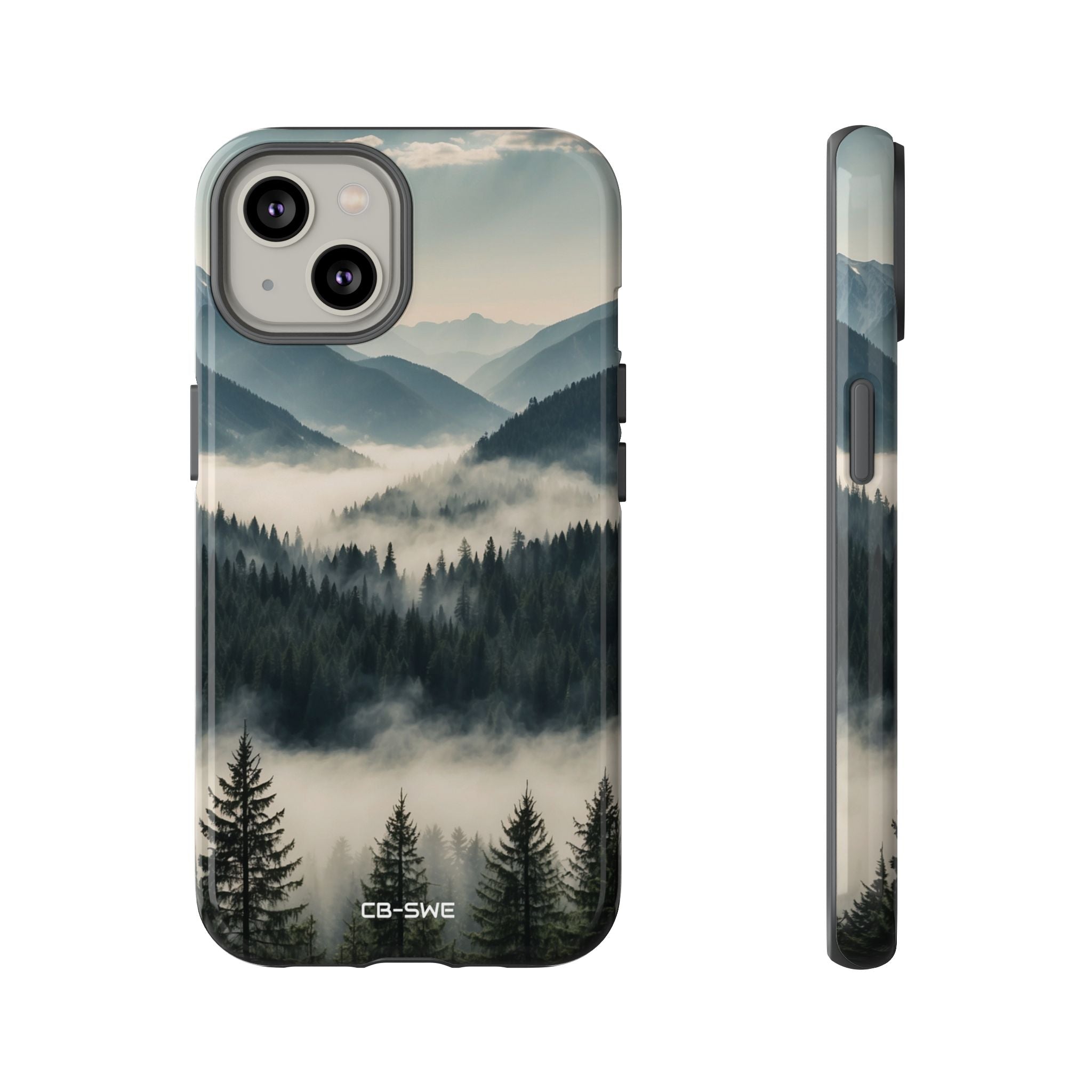 Misty Forest Embrace - iPhone Case