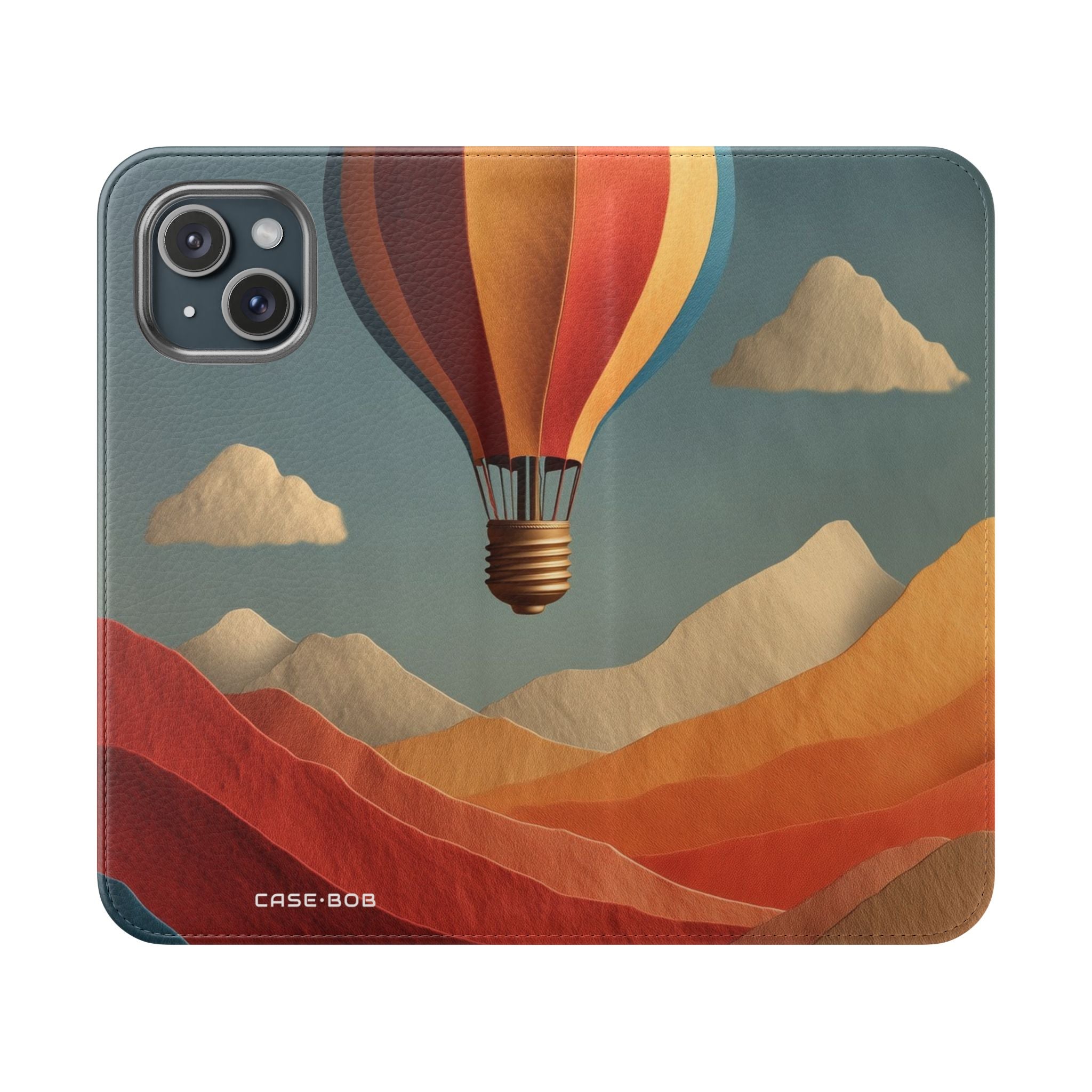 Sunset Balloon - iPhone 15 Case - Wallet