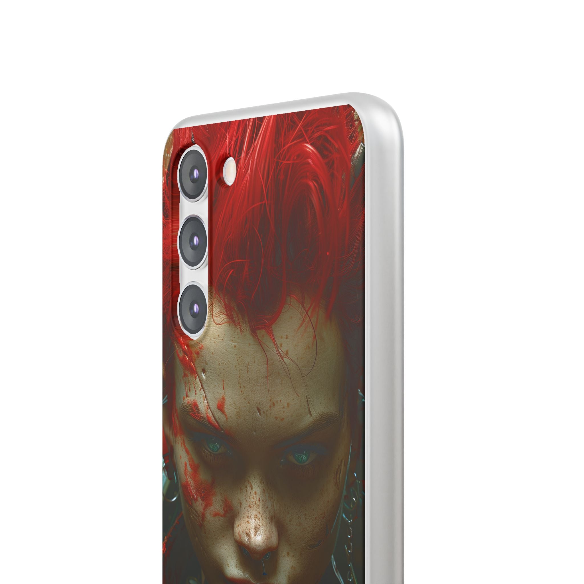 Red Spike Gaze Samsung S23 Plus Case - Soft