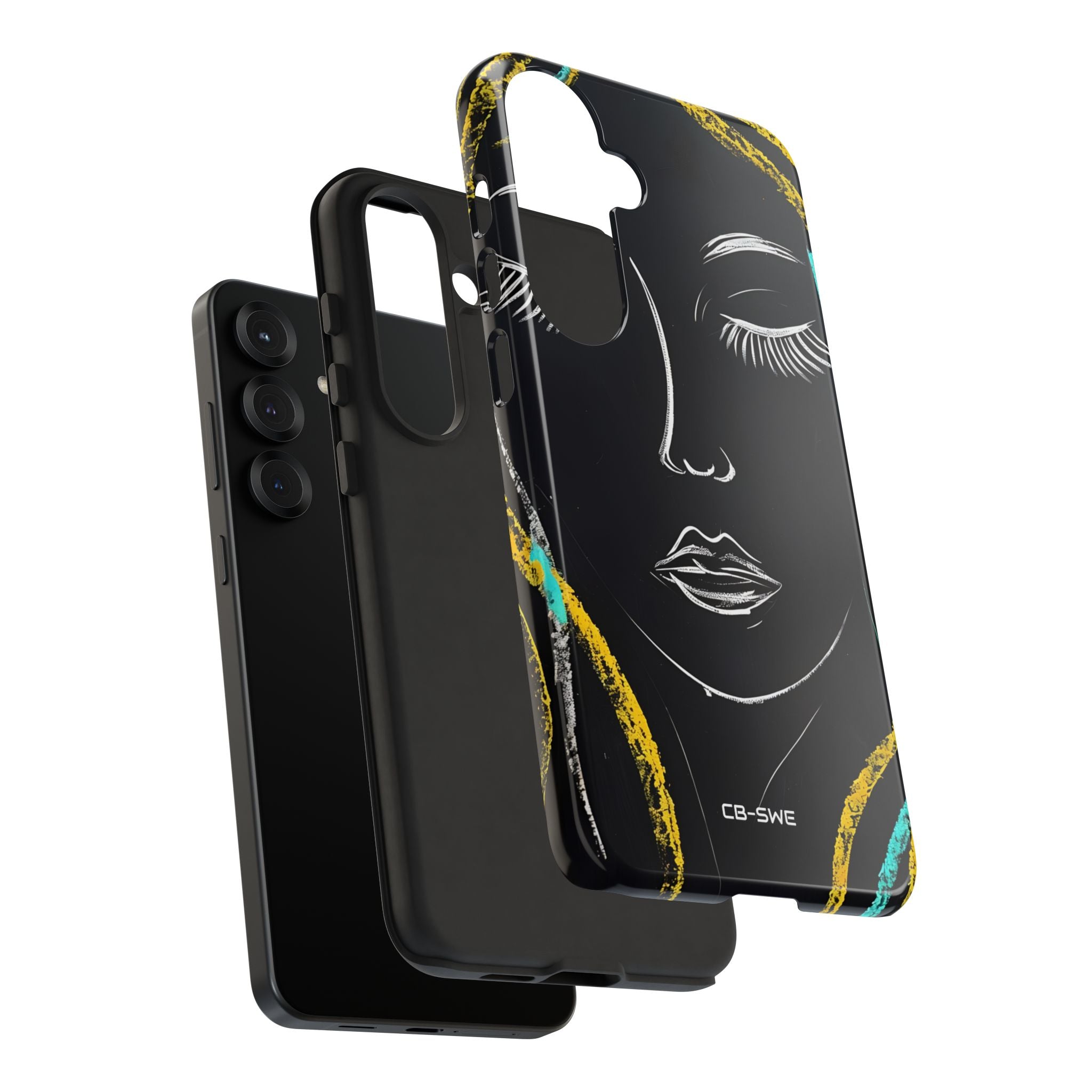 Vivid Minimalist Portrait - Samsung Case