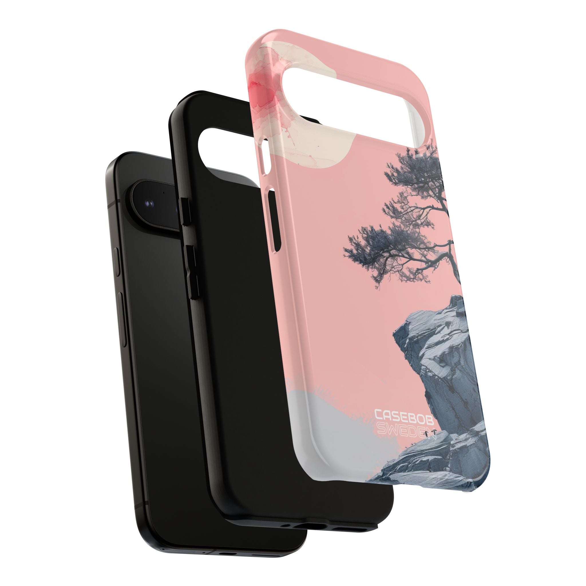 Solitudine sulla scogliera rosa Google Pixel 9 - Tough