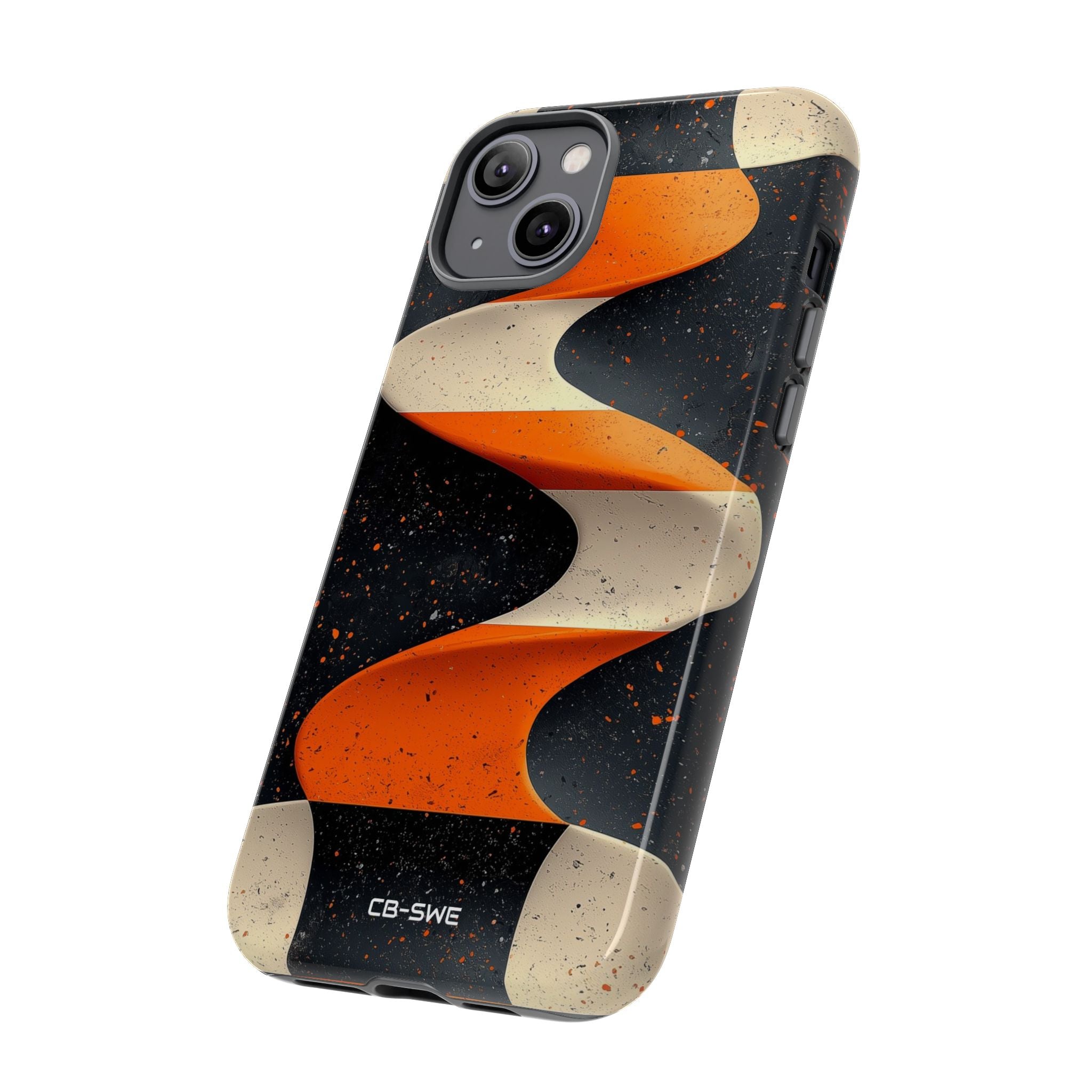 Orange Waves Flow - iPhone Case