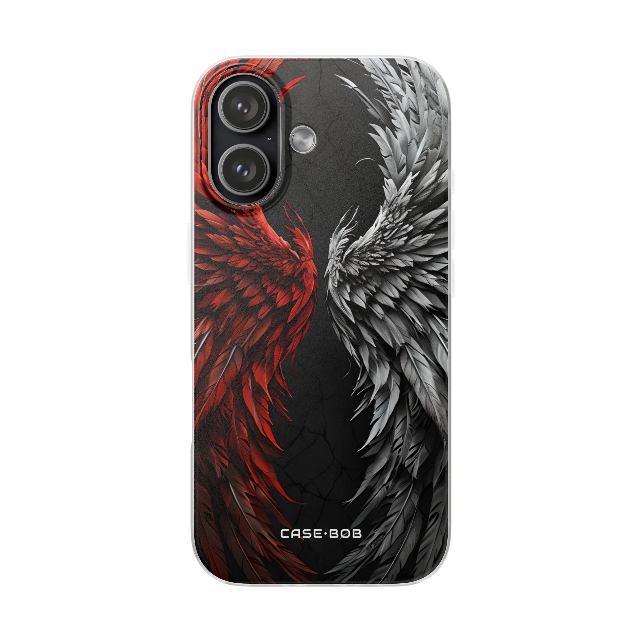 Crimson White Wings iPhone 17 Case - Soft