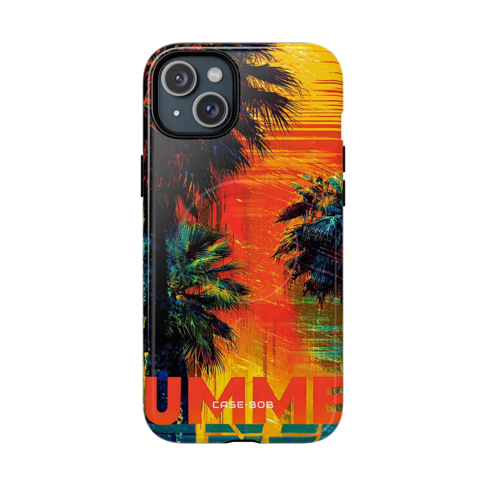 Tropical Sunburst iPhone 15 Plus Case - Tough+