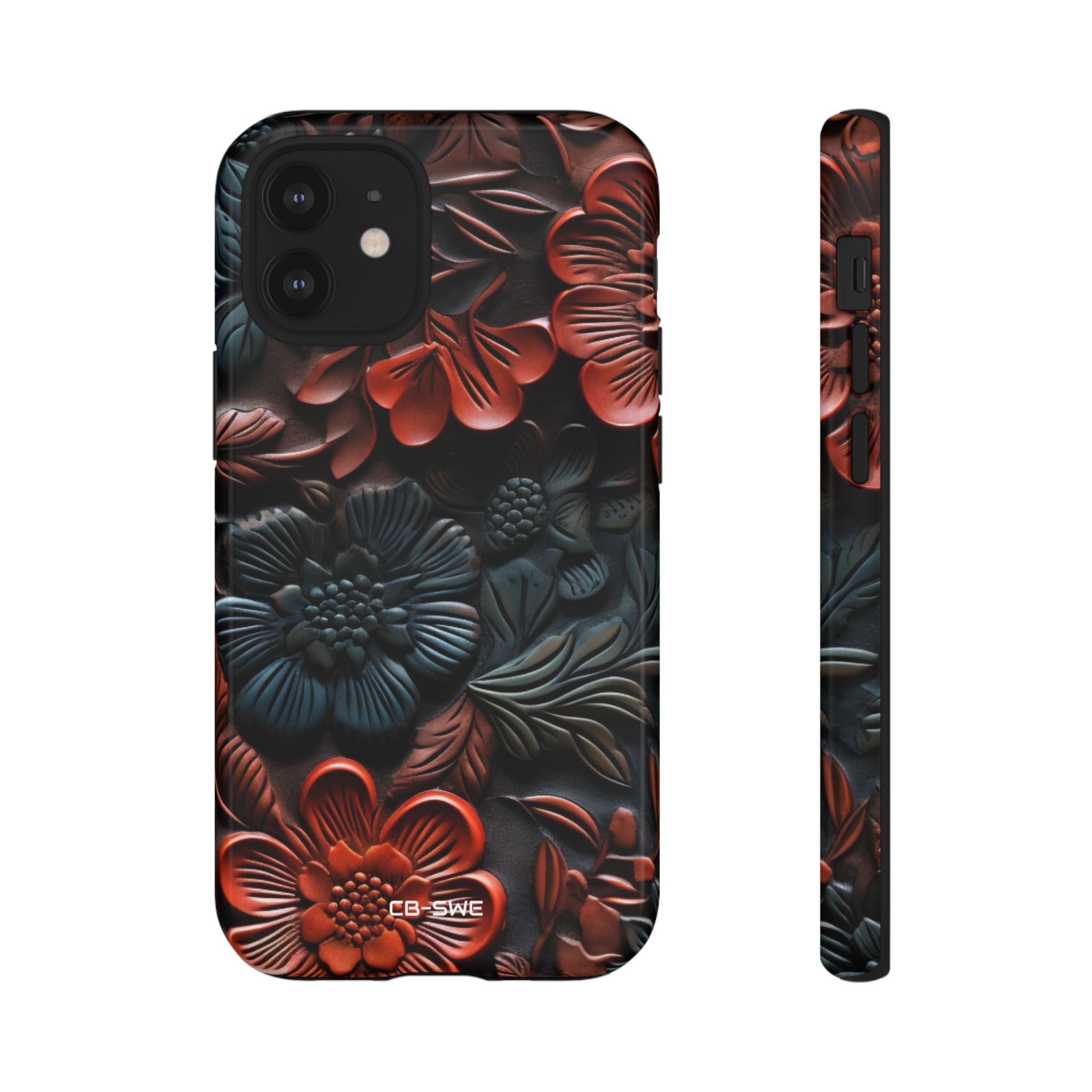 Sculpted Floral Elegance - iPhone Case