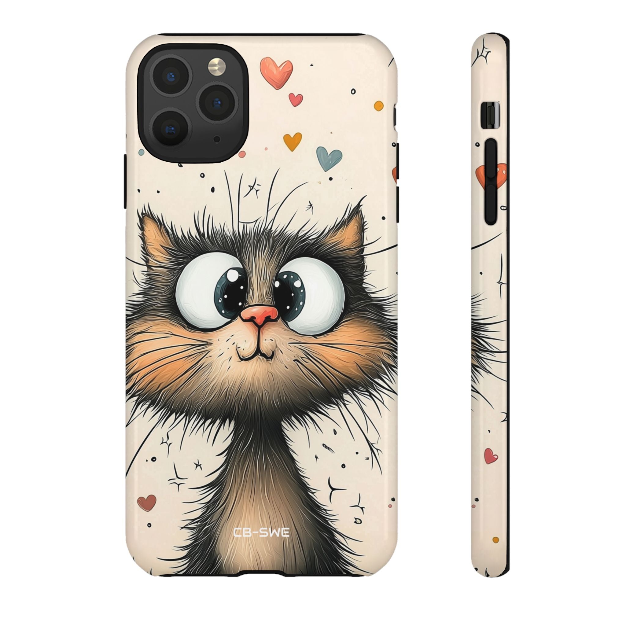 Whimsical Cat Smiles - iPhone Case