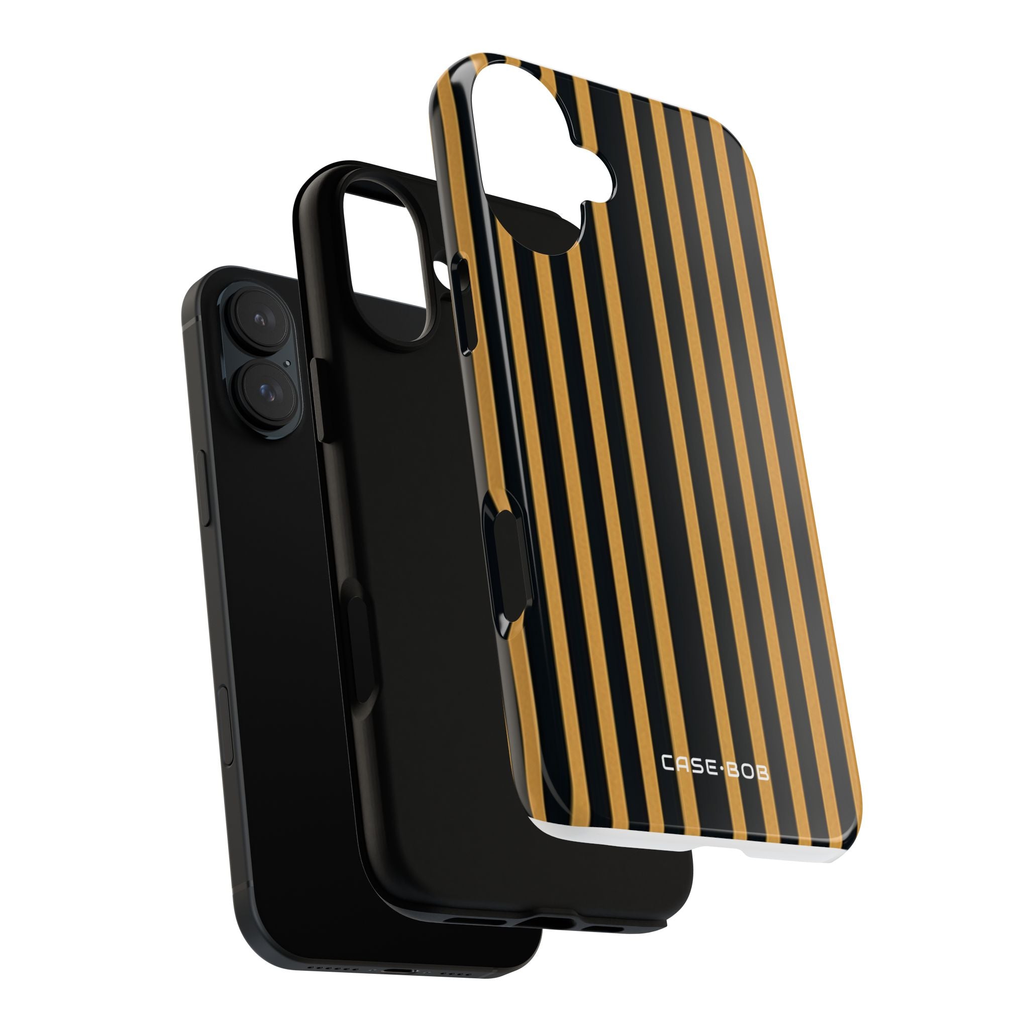 Golden Stripes iPhone 16 Plus Case - Tough