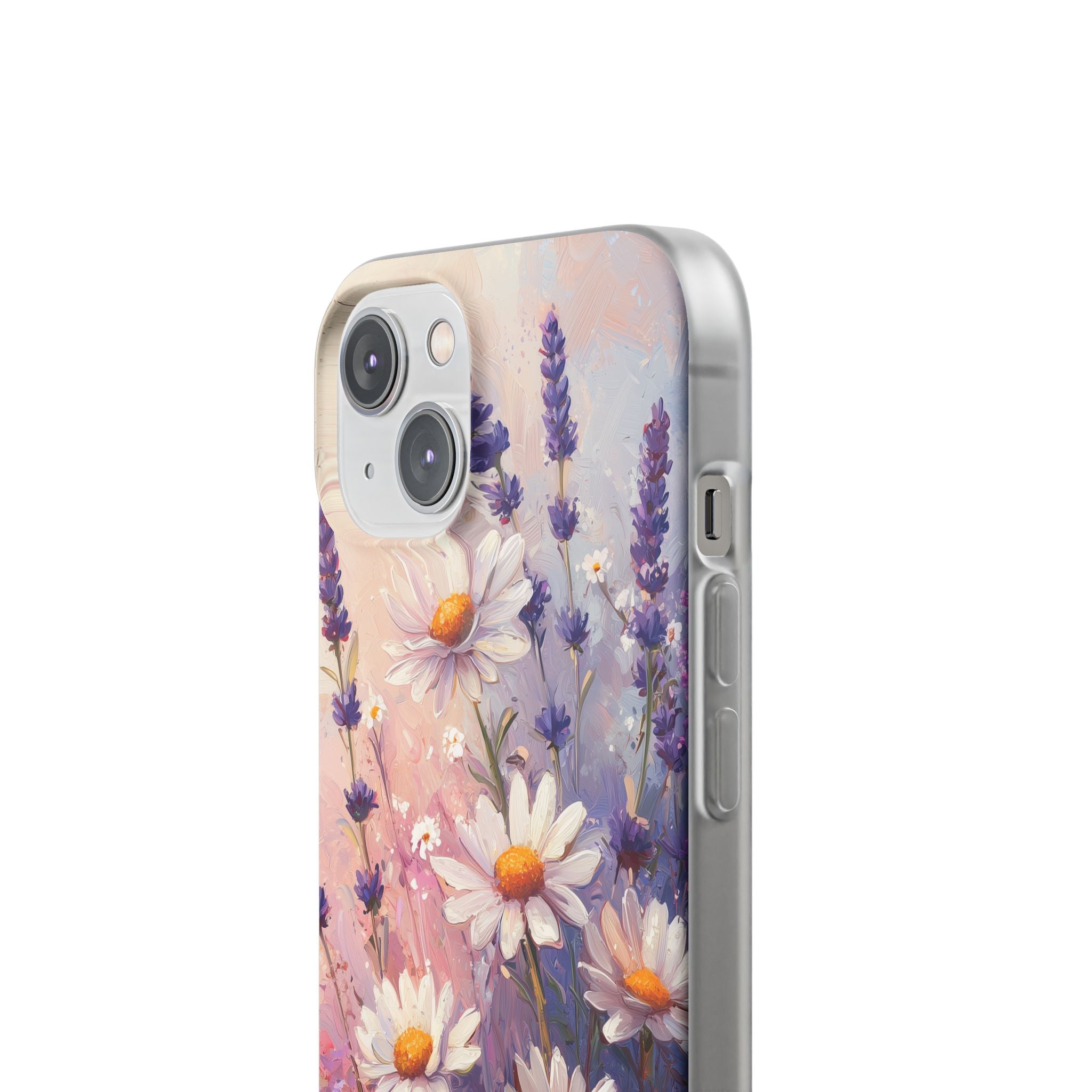 Daisy Lavender Bloom iPhone 14 Case - Soft