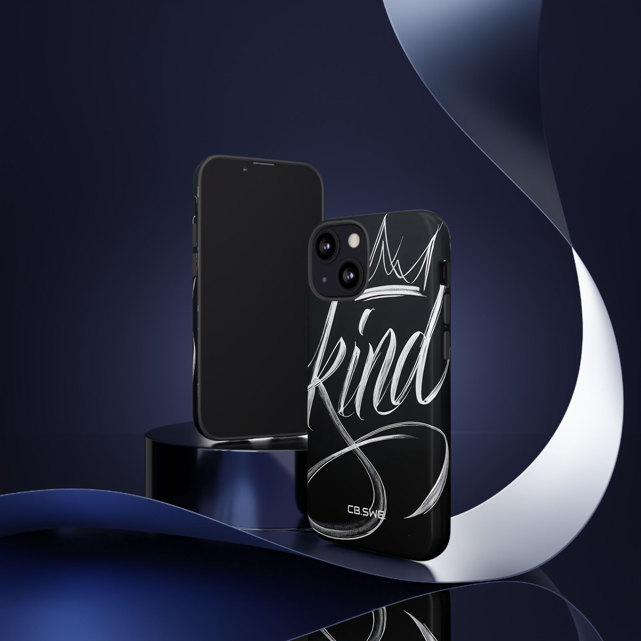 Elegant Kind Calligraphy Crown iPhone 13 - Tough