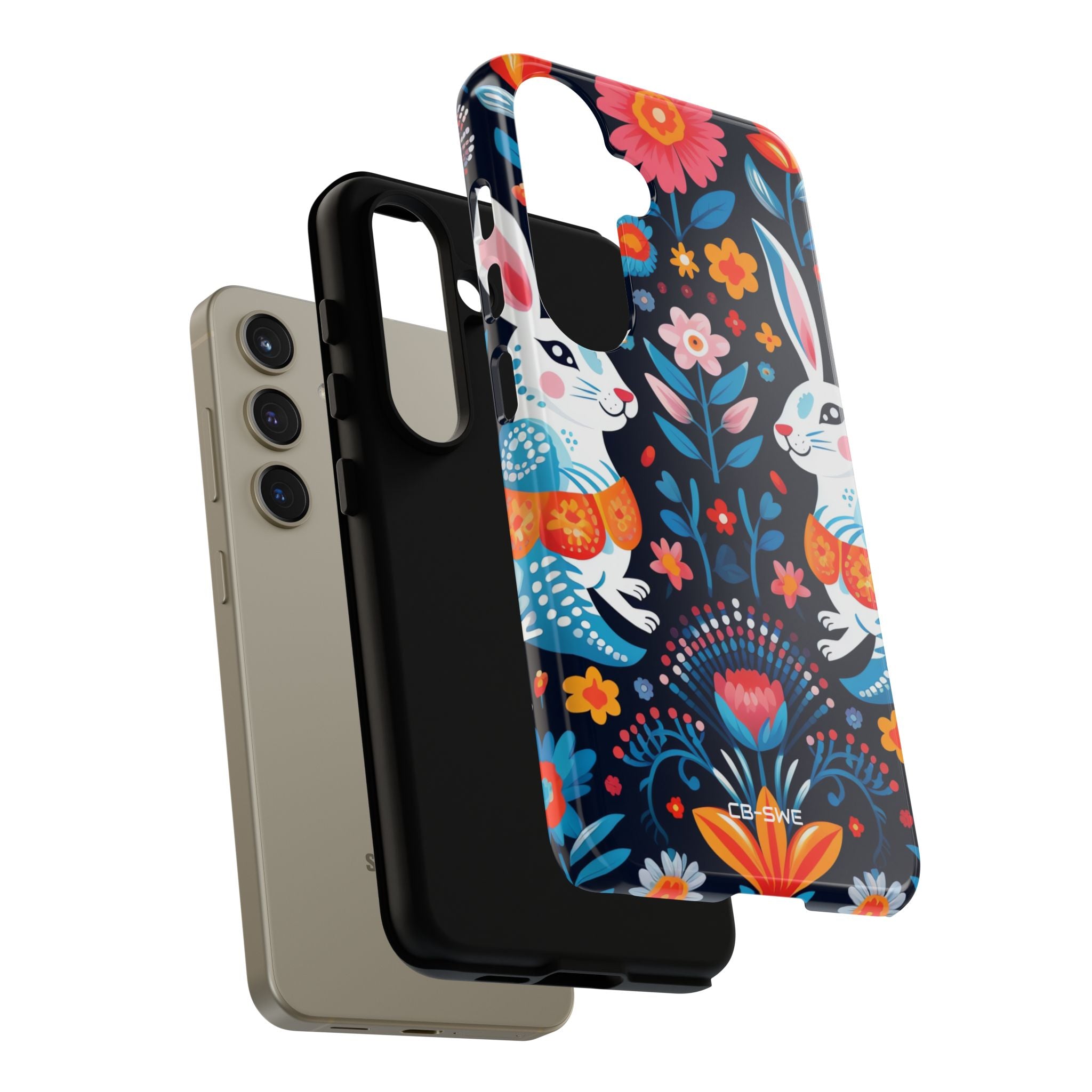 Bunnies Hop Flowers - Samsung Case