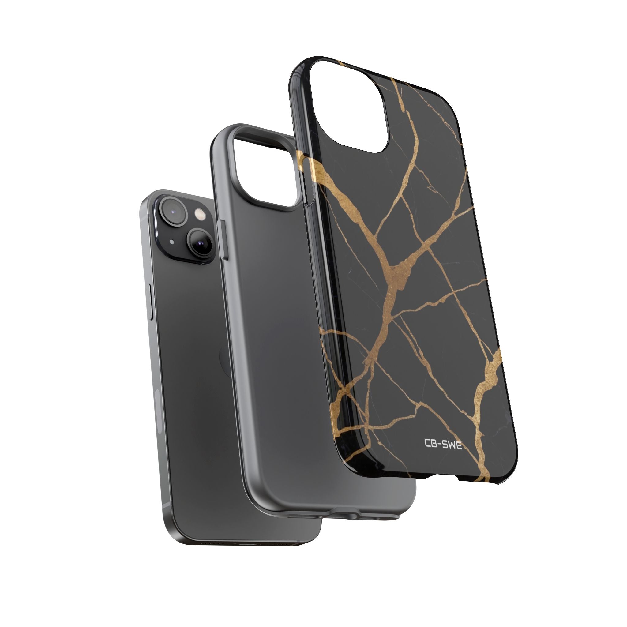Golden Veins Twist - iPhone Case