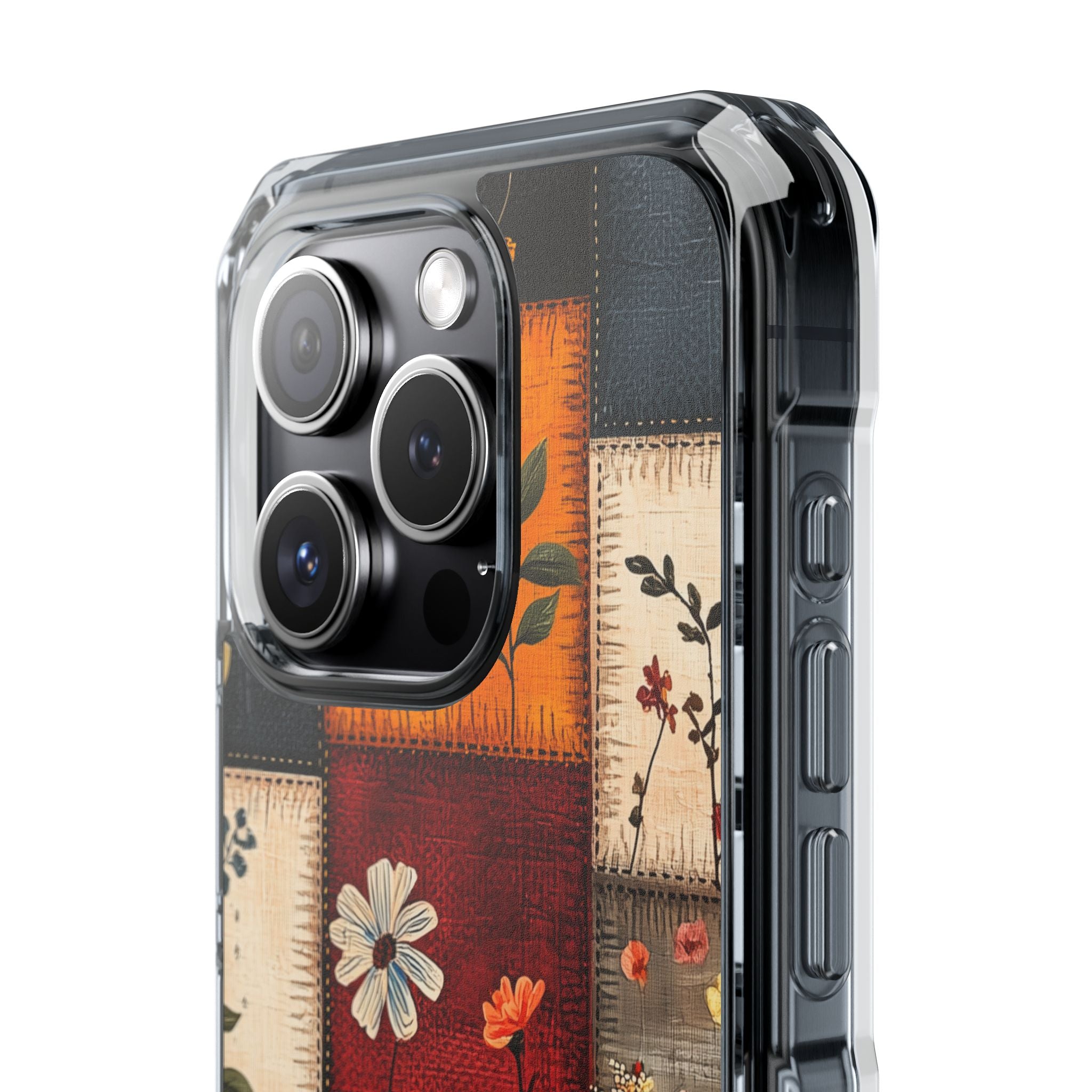 Patchwork Blooms iPhone 15 Pro Case - Impact