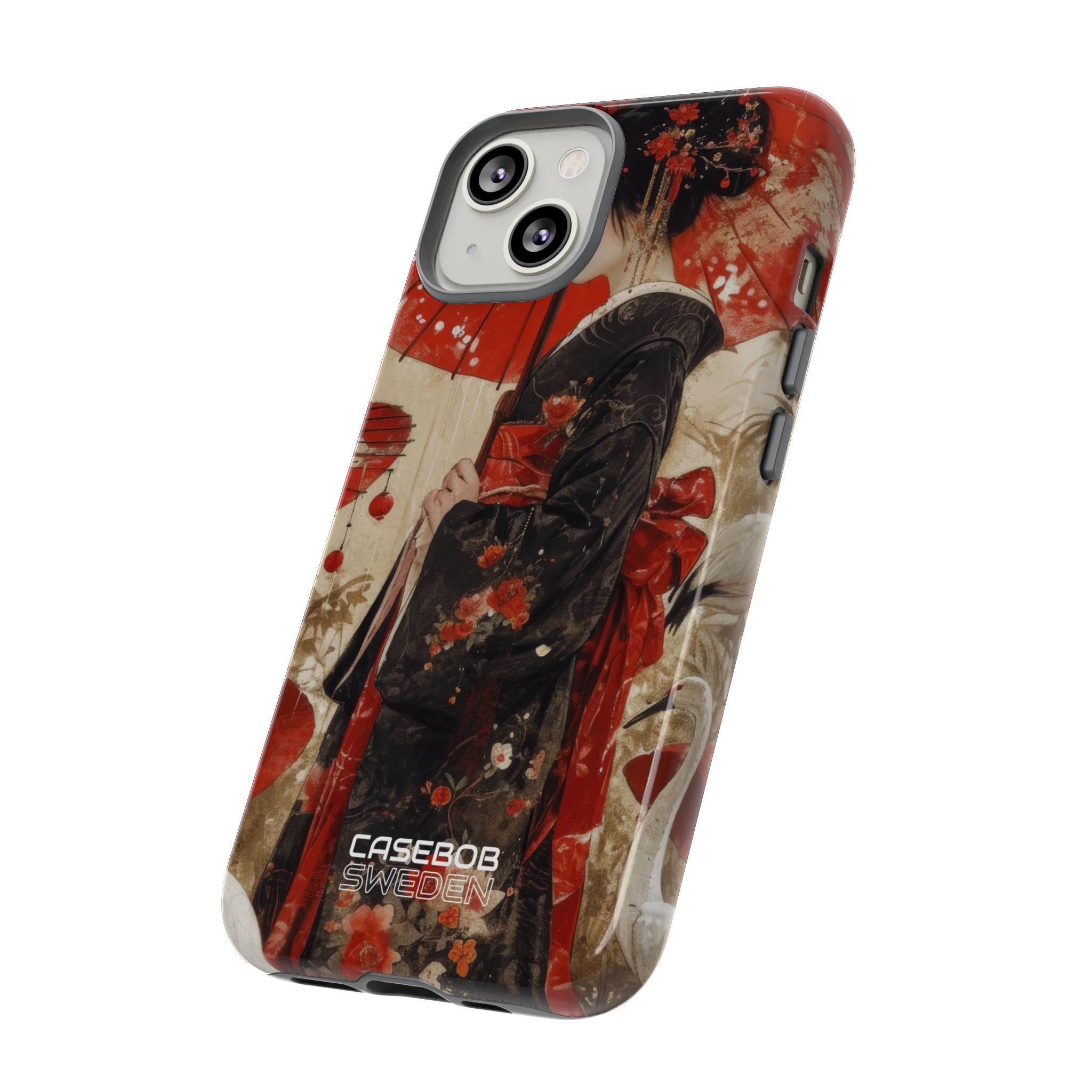 Scarlet Crane Dreams iPhone 14 - Resistente