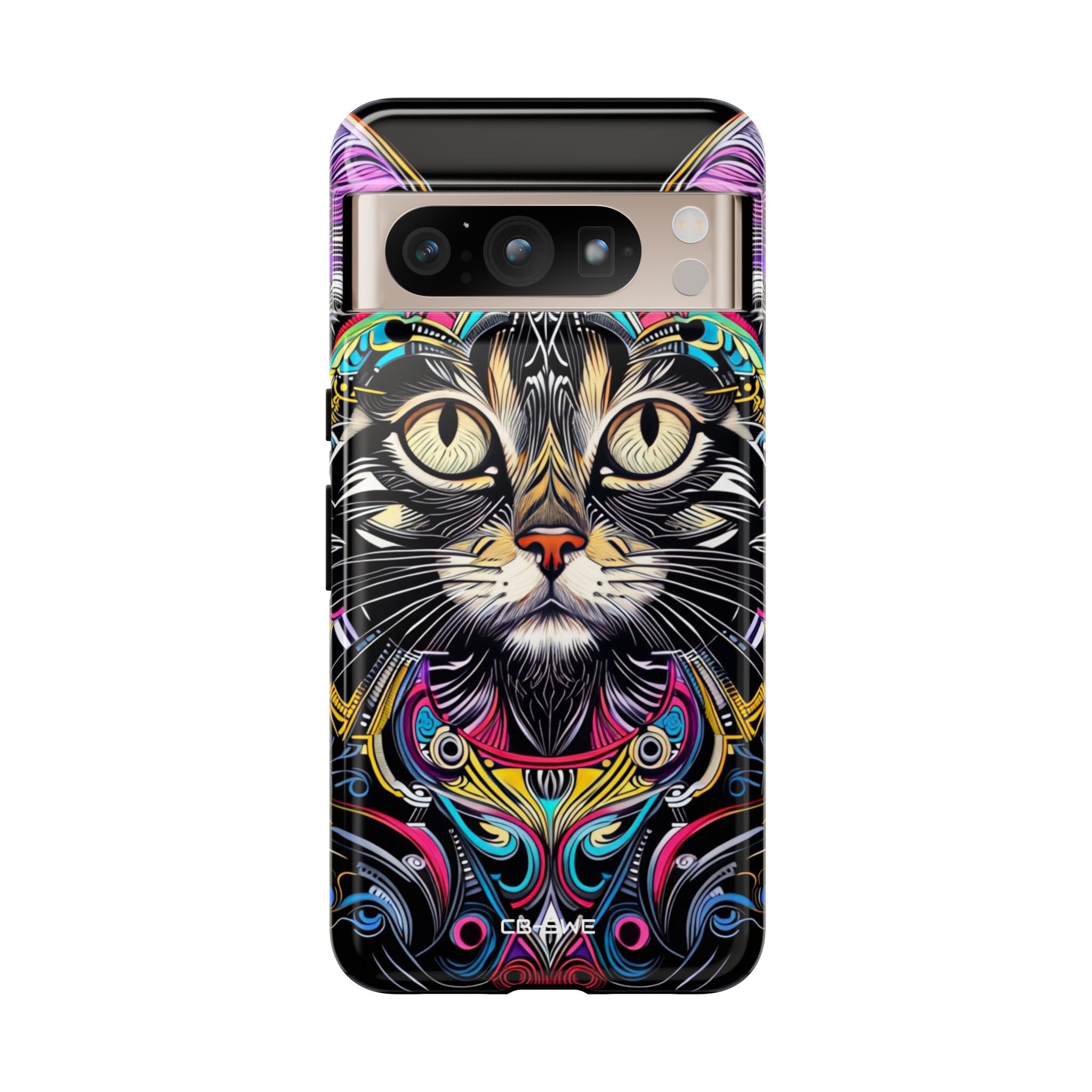 Psychedelic Cat Mirage - Google Pixel Case