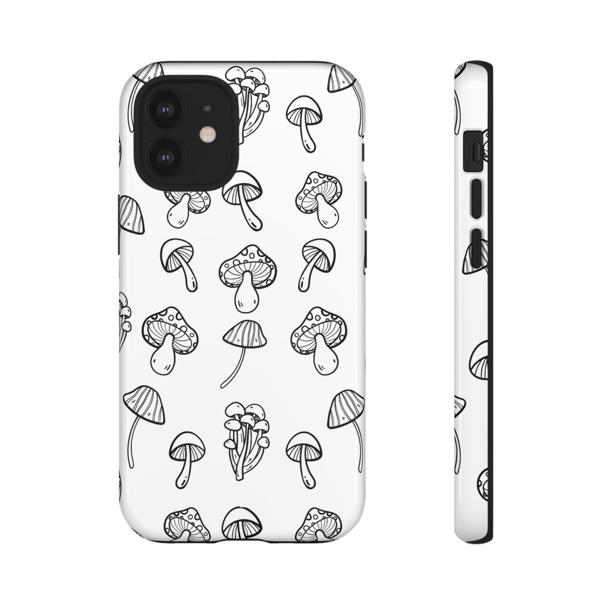 Mushroom Line Play - iPhone Case