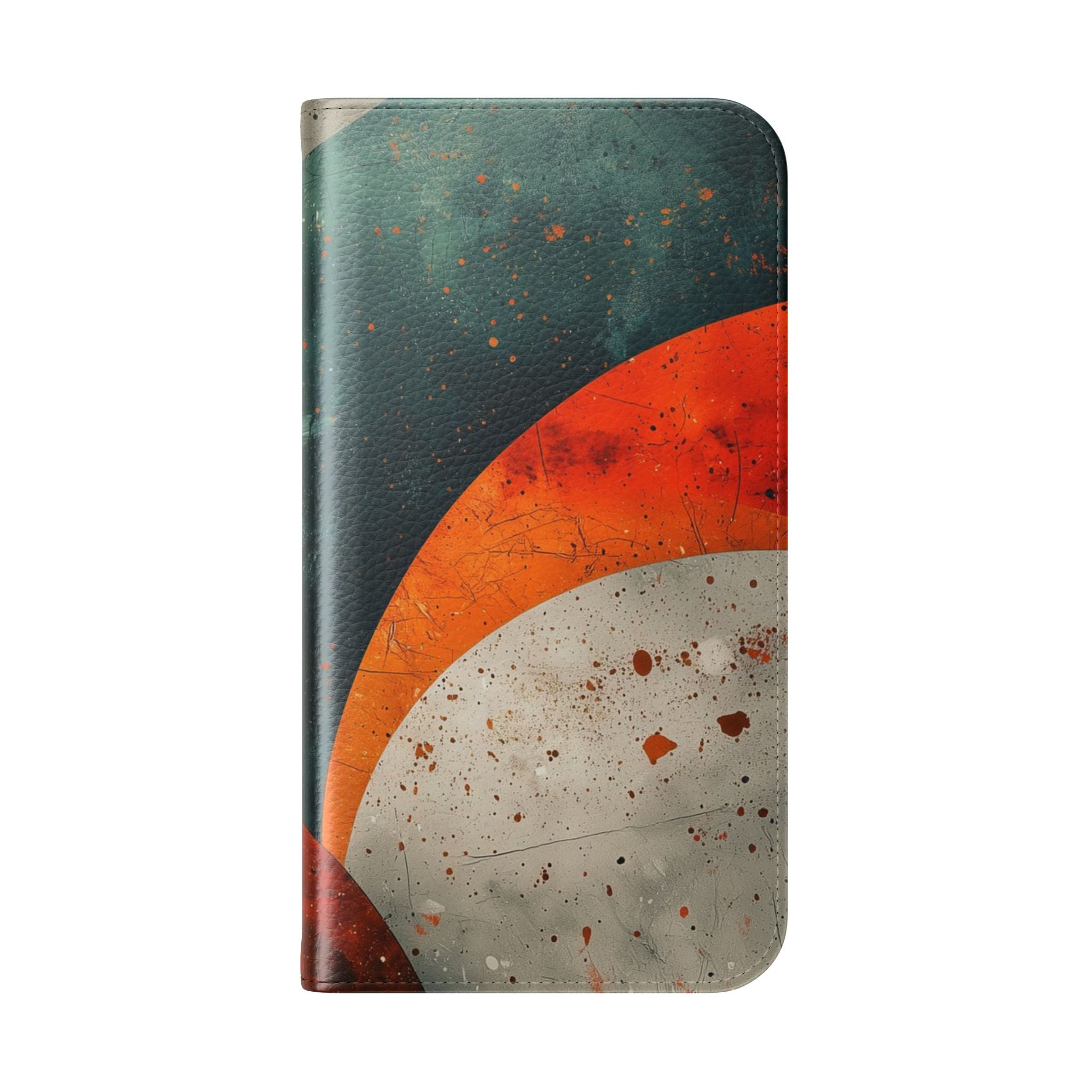 Sweeping Ember Bands - iPhone 15 Case - Wallet