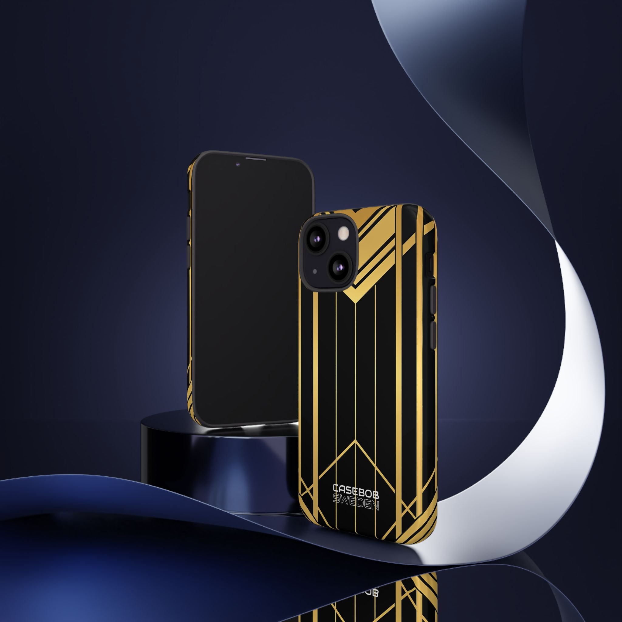 Golden Geometric Symphony iPhone 13 - Tough