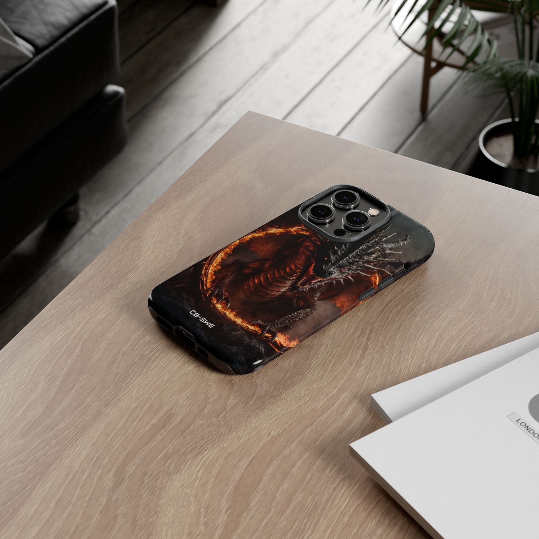Fiery Dragon Roars - iPhone Case