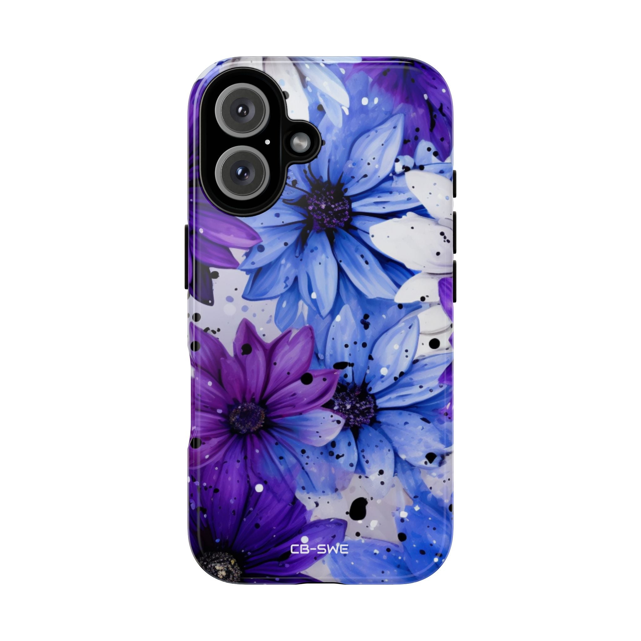 Vivid Splattered Blooms - iPhone Case